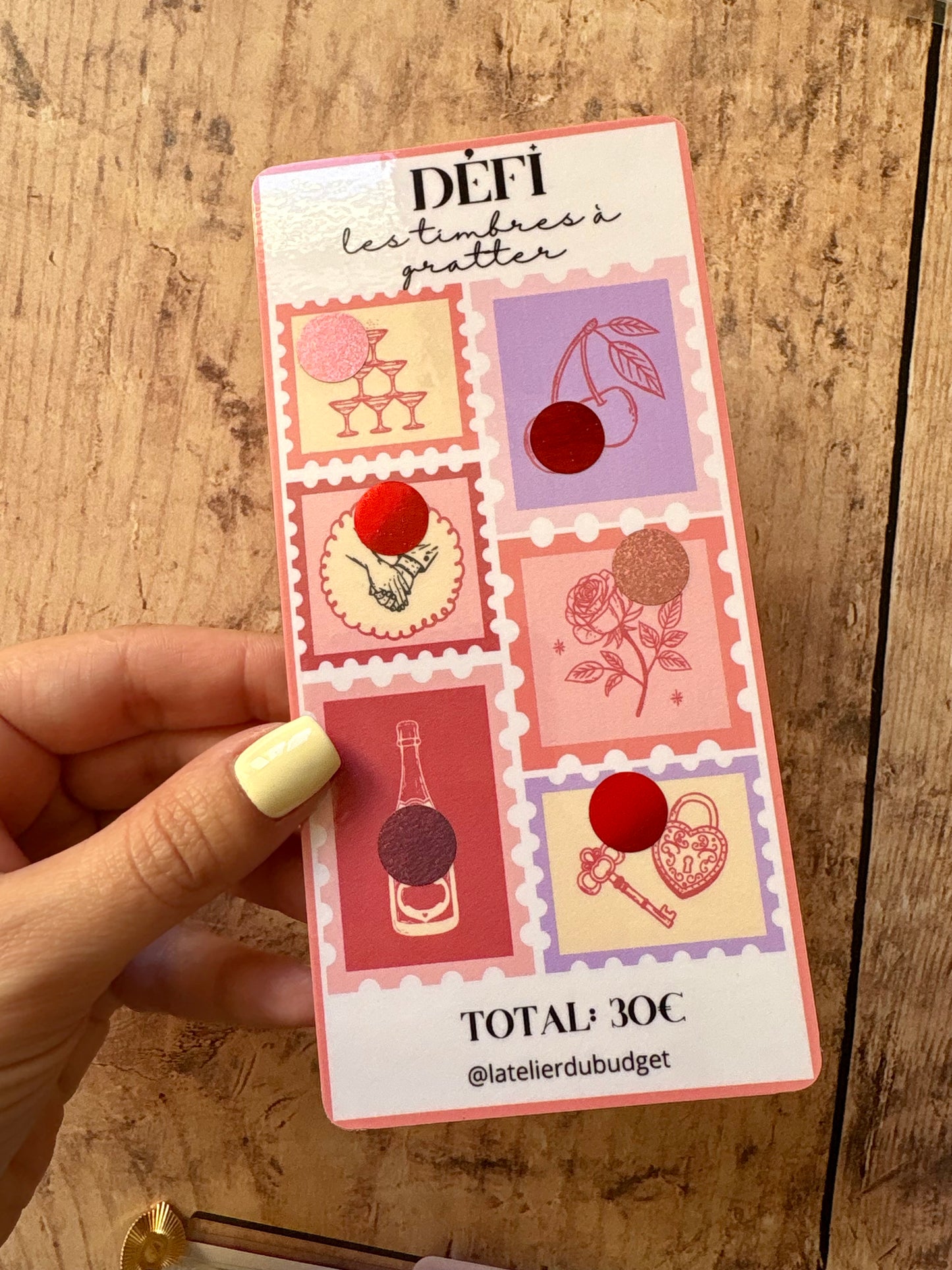 Défi les timbres à gratter ❤️
