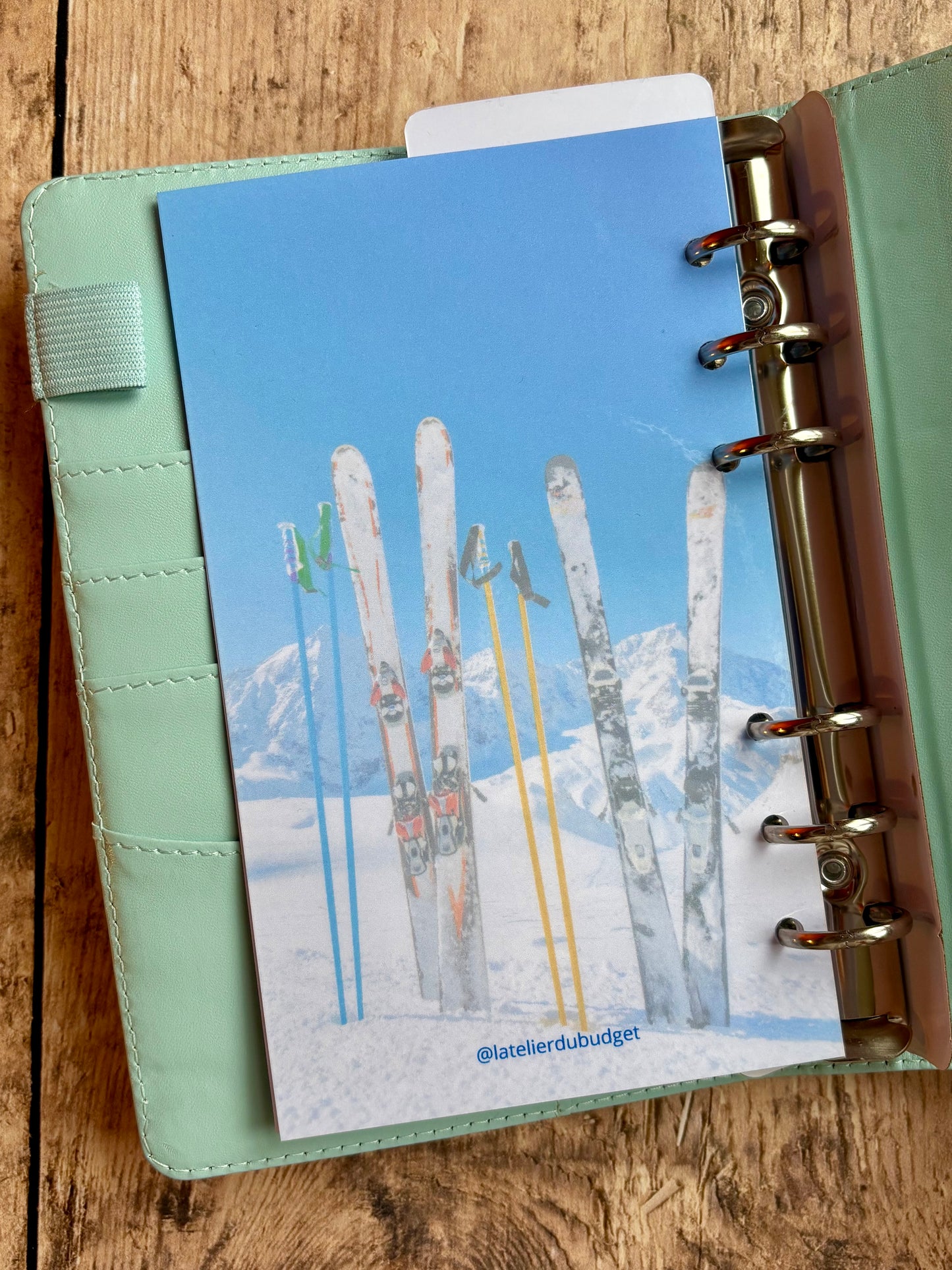 Classeur Vacances au ski - en 12 sections