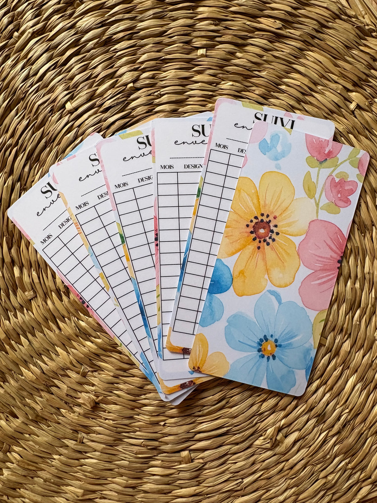 Pack de 6 trackers suivi - Floral