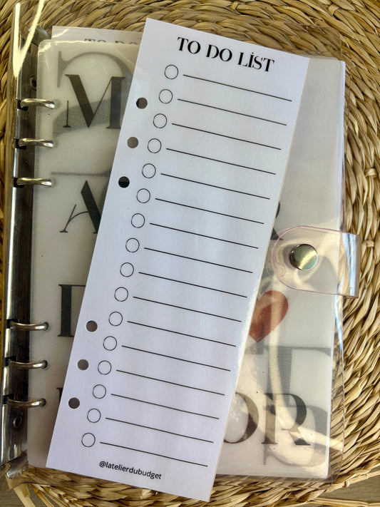To do list - A5