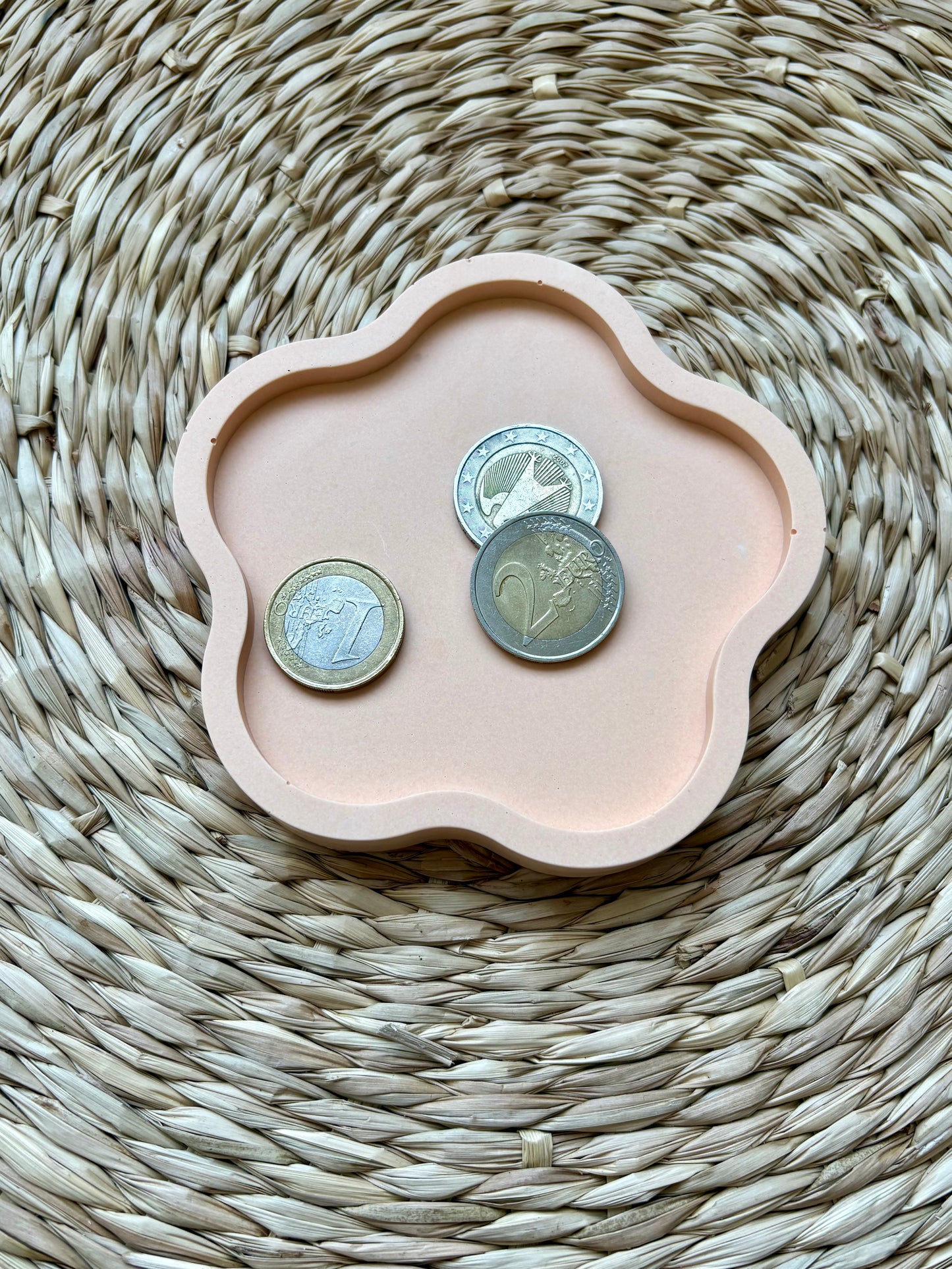 Porte pièce rond Fleur - couleur pastel