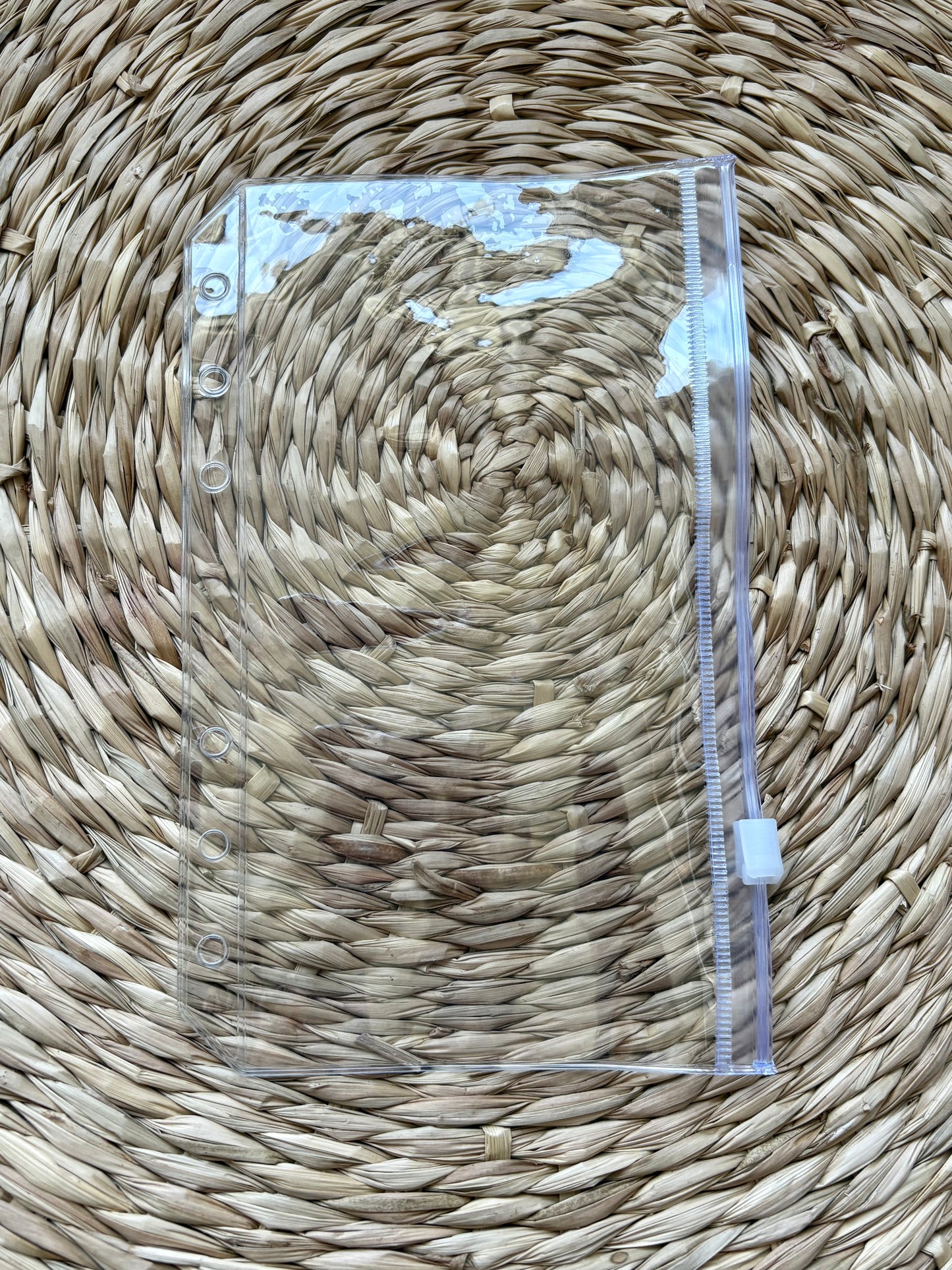 Enveloppe zippée transparente