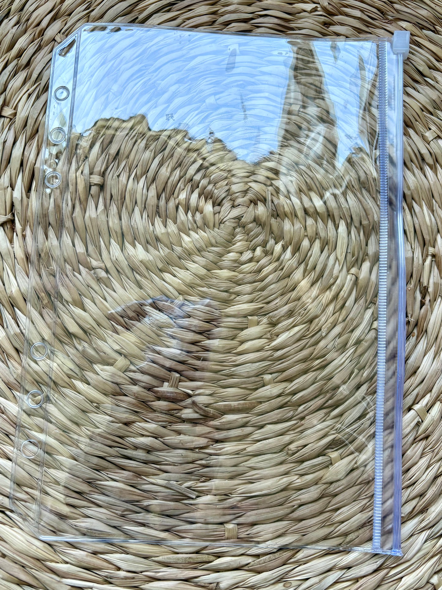 Enveloppe zippée transparente