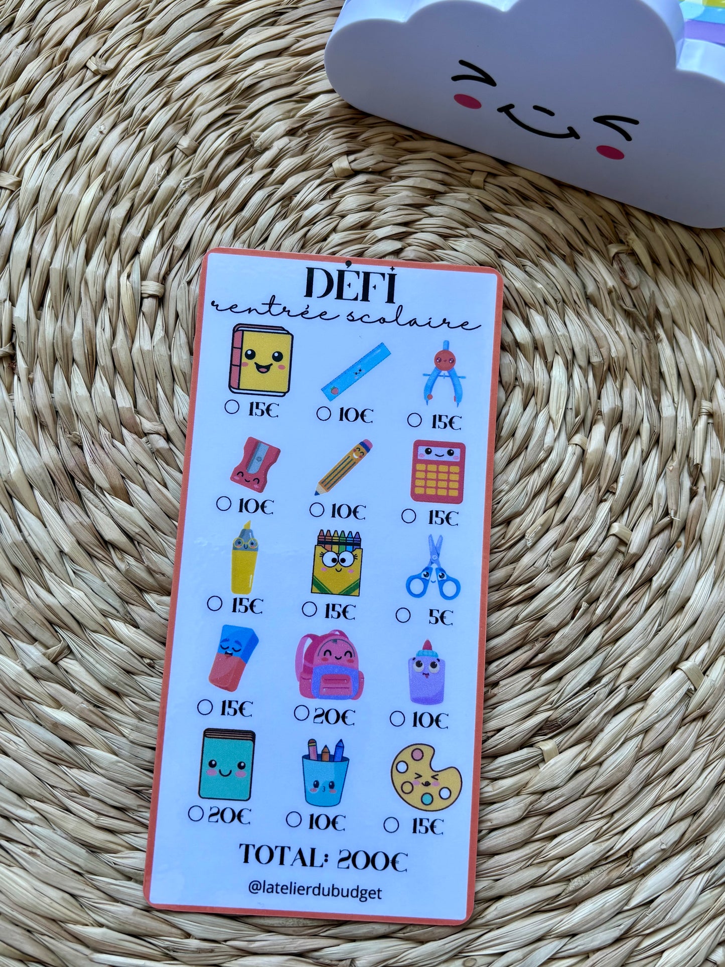 Défi rentrée scolaire 📏