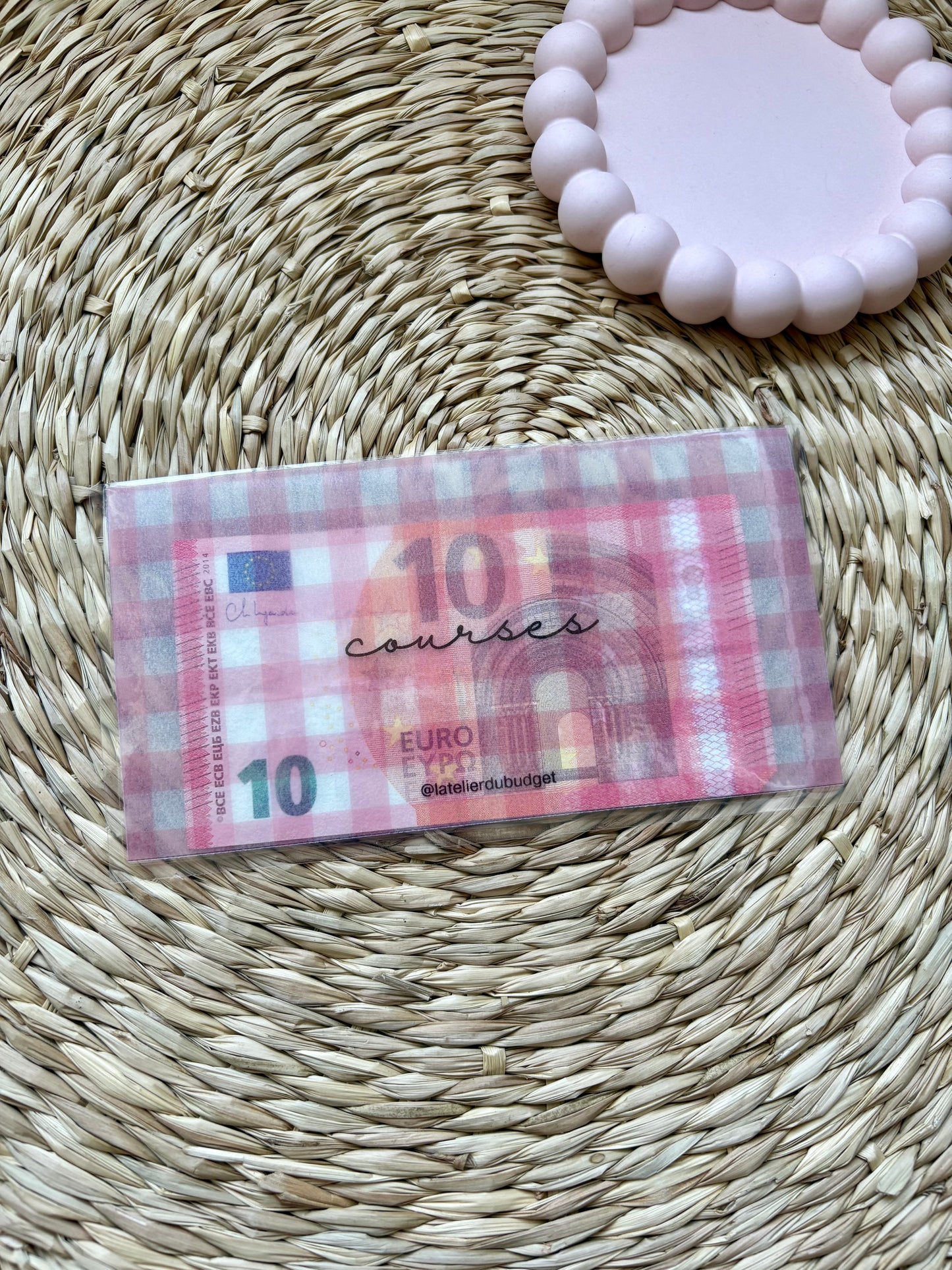 Enveloppes pour porte feuille #vichy rose