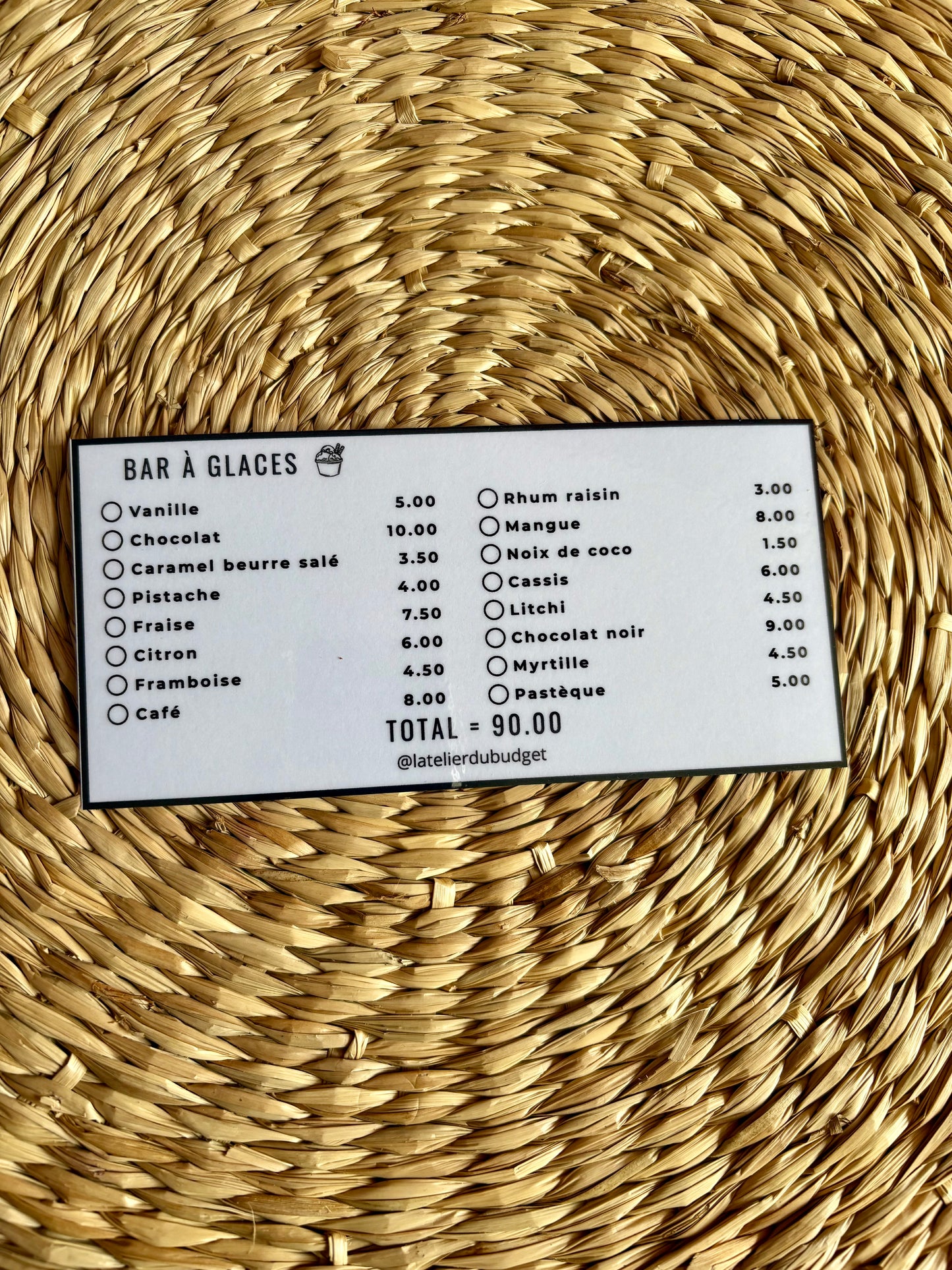 Défi Bar à glaces 🍨