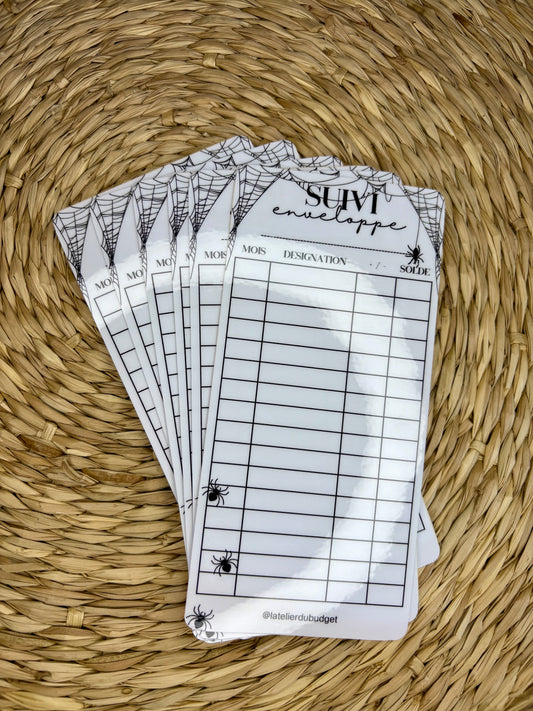 Pack de 6 trackers suivi - A6 Halloween