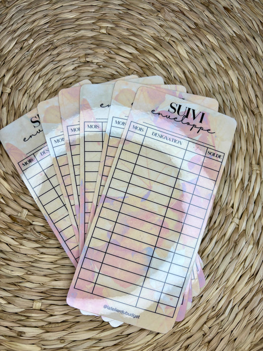 Pack de 6 trackers suivi - A6 Automne