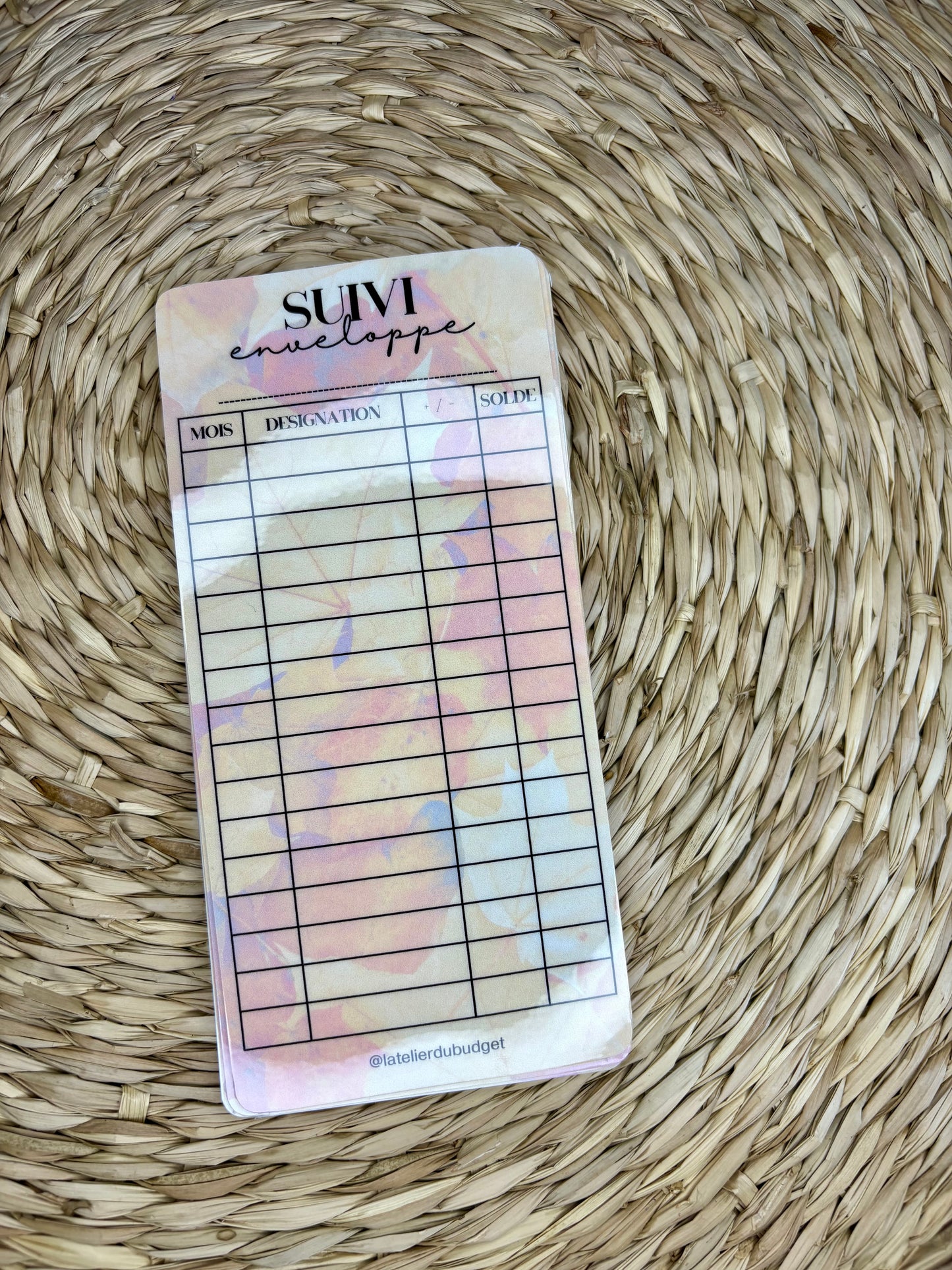 Pack de 6 trackers suivi - A6 Automne