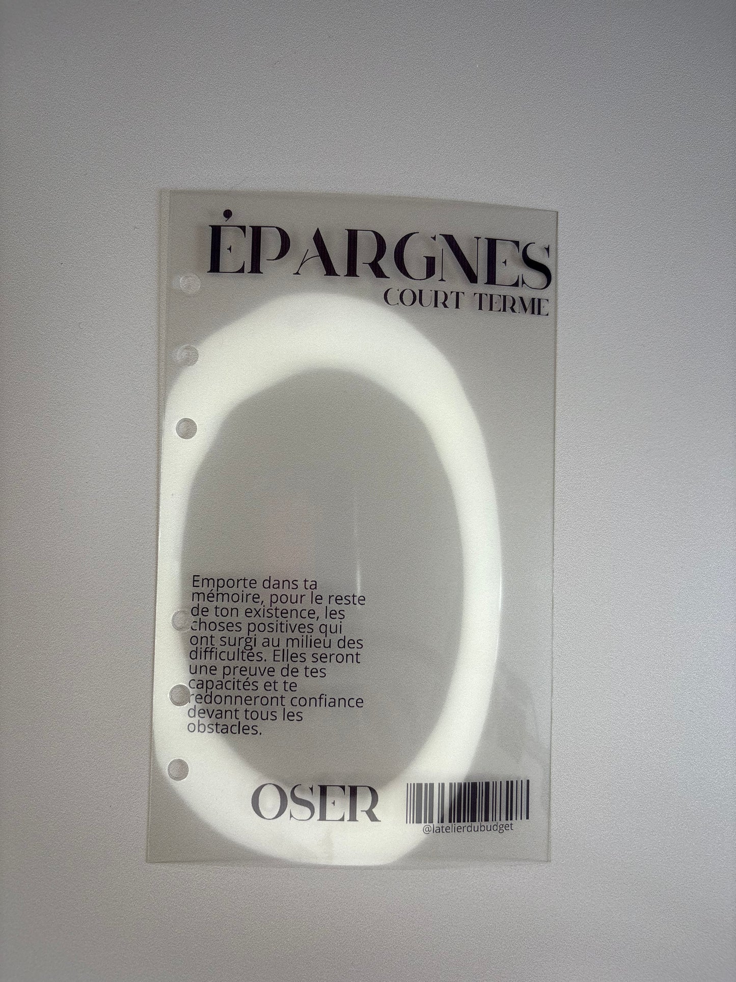 Page de garde transparente - A6 Magazine