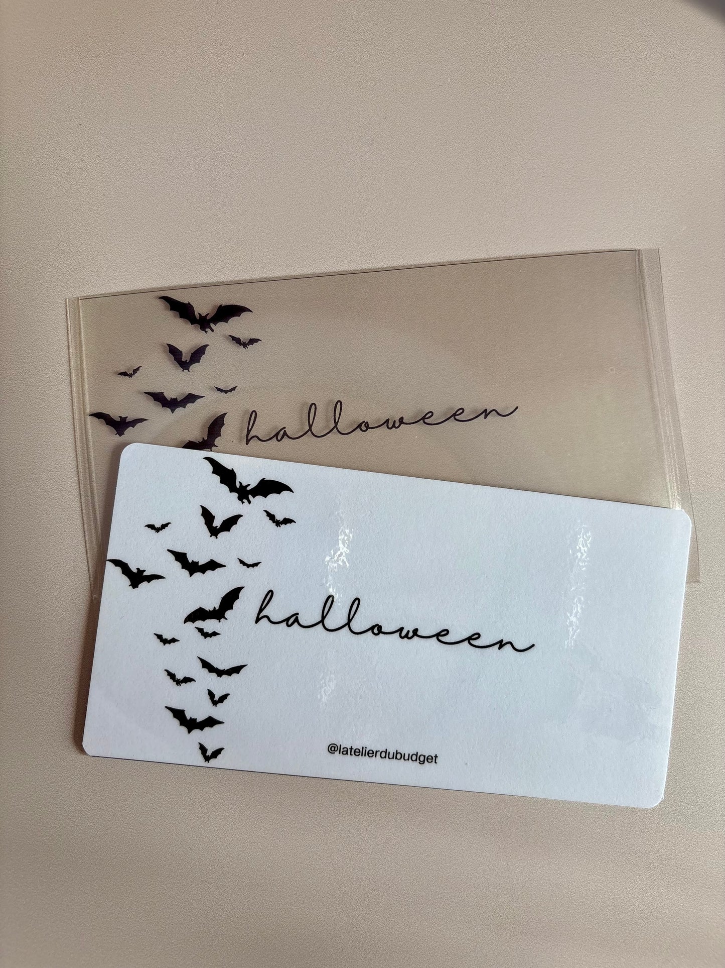 Insert pour enveloppes A6 à l'unité #Halloween