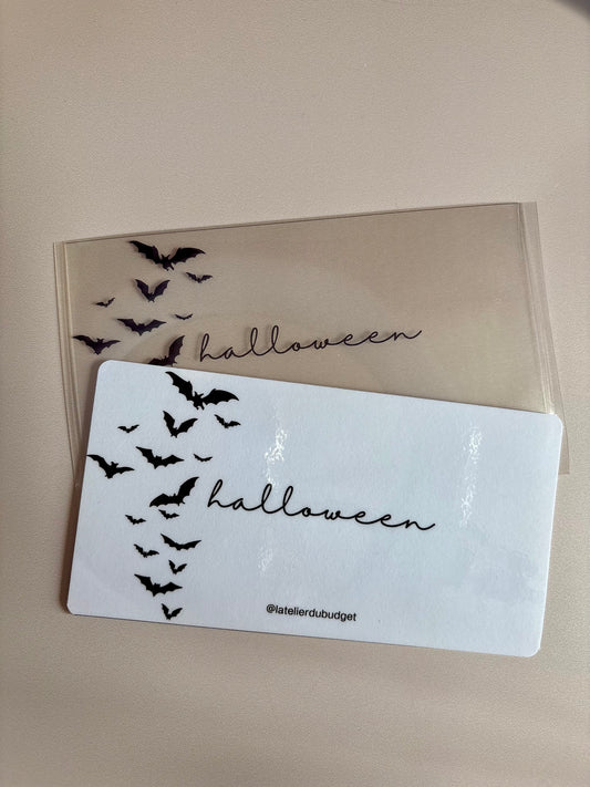 Insert pour enveloppes A6 à l'unité #Halloween