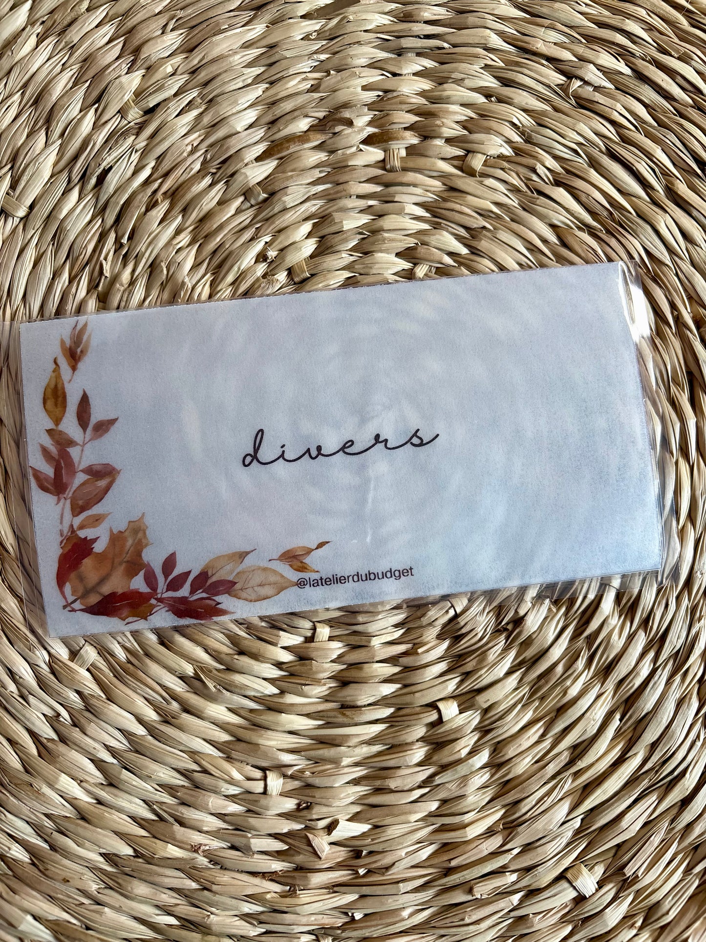 Enveloppes pour porte feuille #feuilles