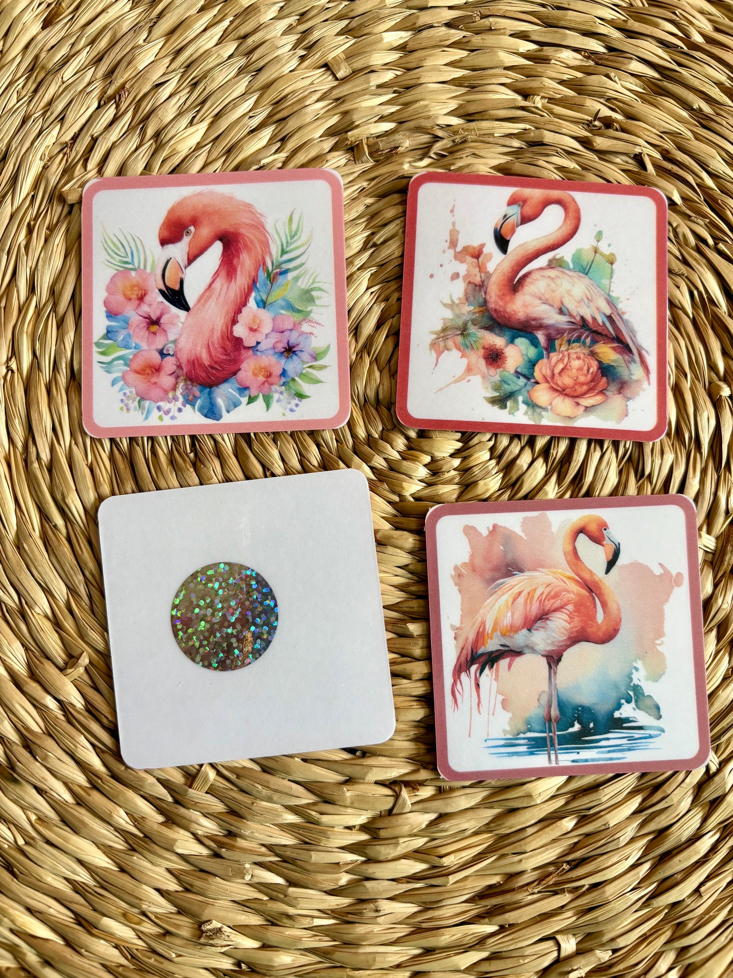 Défi - 4 cartes flamand rose 🦩