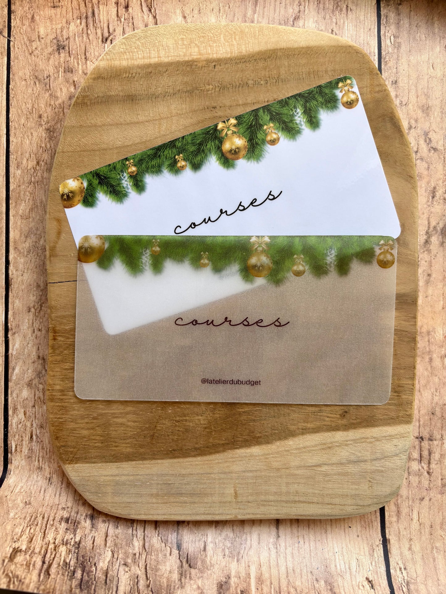 Insert pour enveloppes A6 à l'unité #Boules dorées