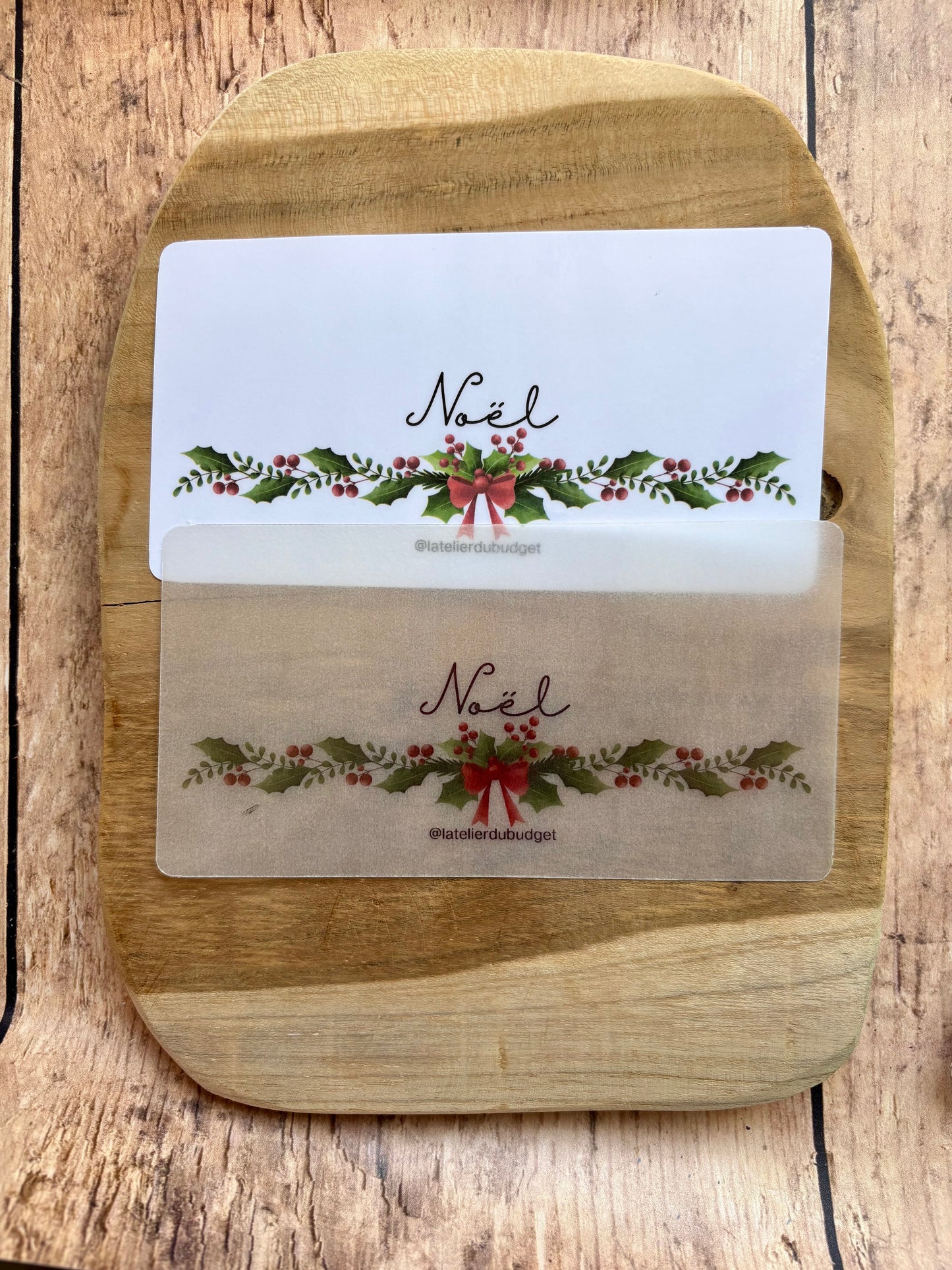 Insert pour enveloppes A6 à l'unité #Noël rouge