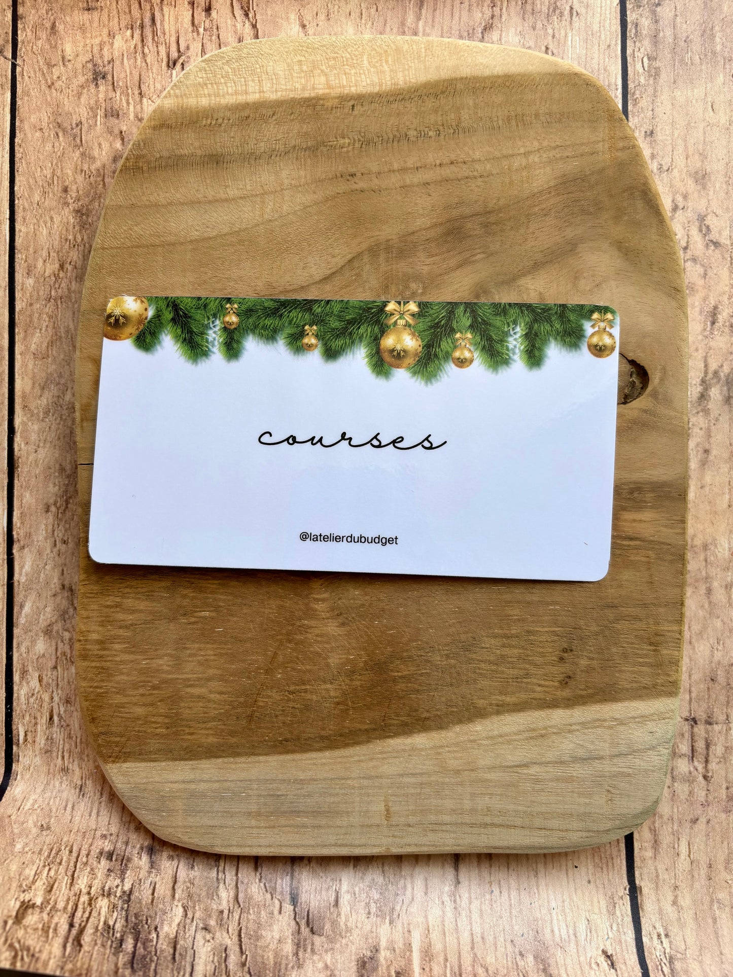 Insert pour enveloppes A6 à l'unité #Boules dorées