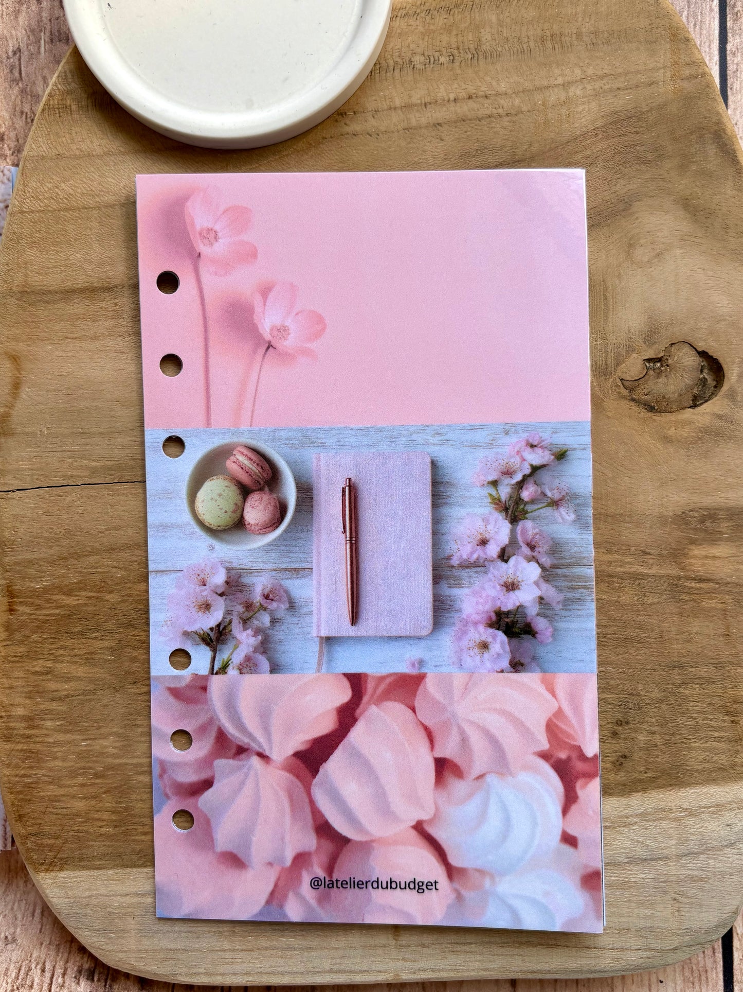 Page de garde - Ambiance rose pâle A6