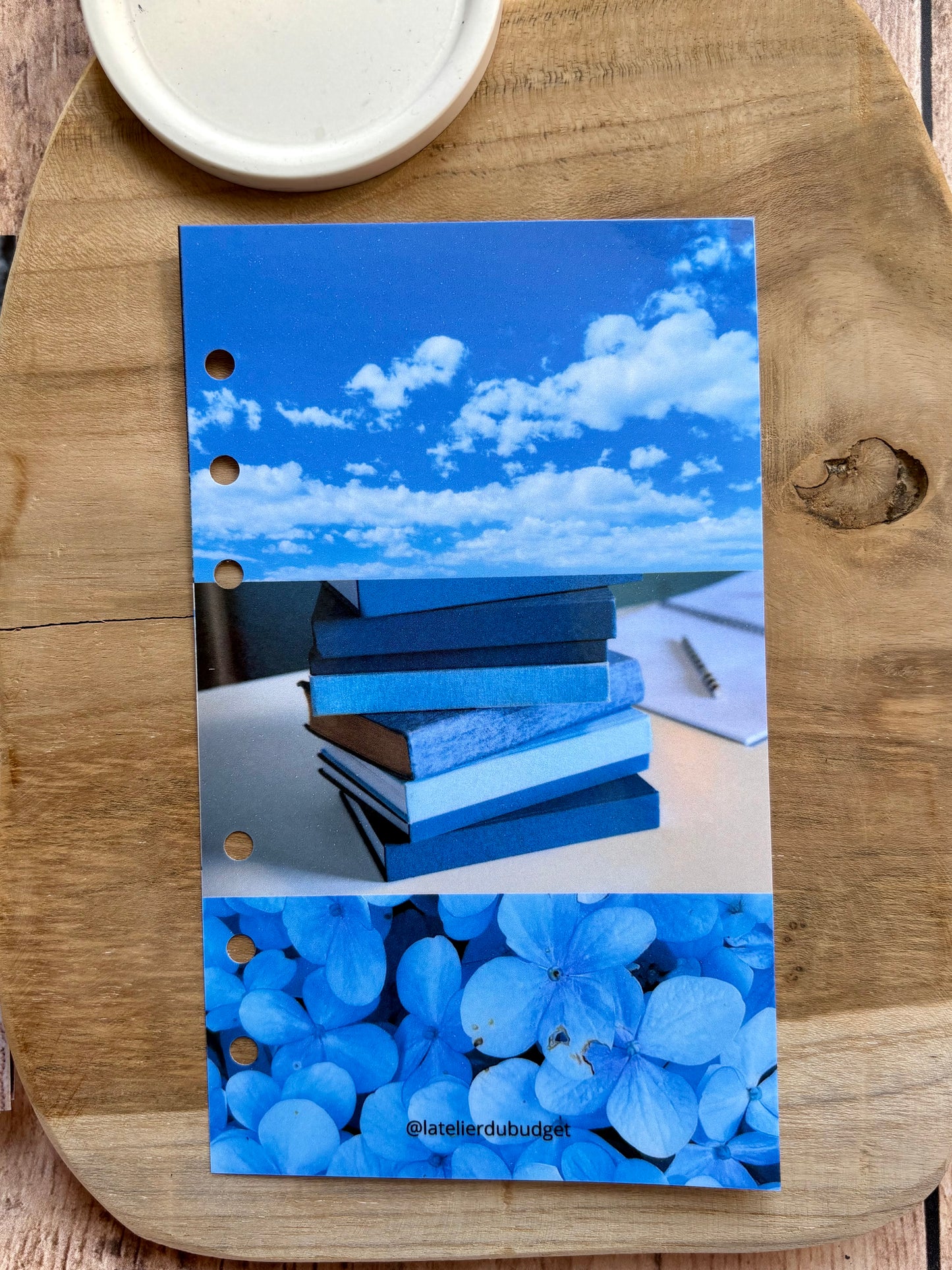 Page de garde - Livres et ciel bleu A6