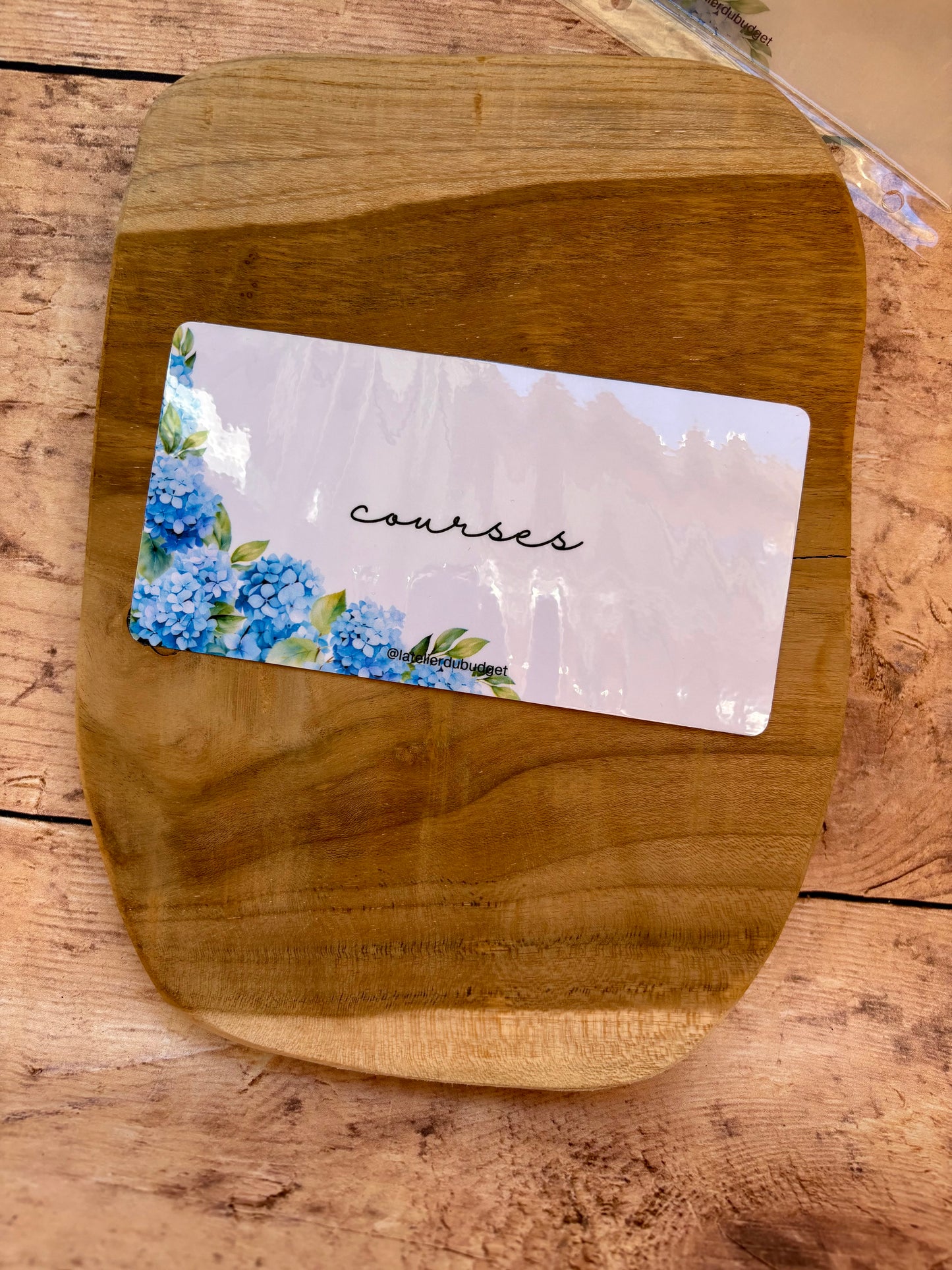 Insert pour enveloppes A6 à l'unité #Hortensia bleu