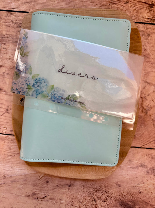 Enveloppe catégorie A6 #Hortensia bleu