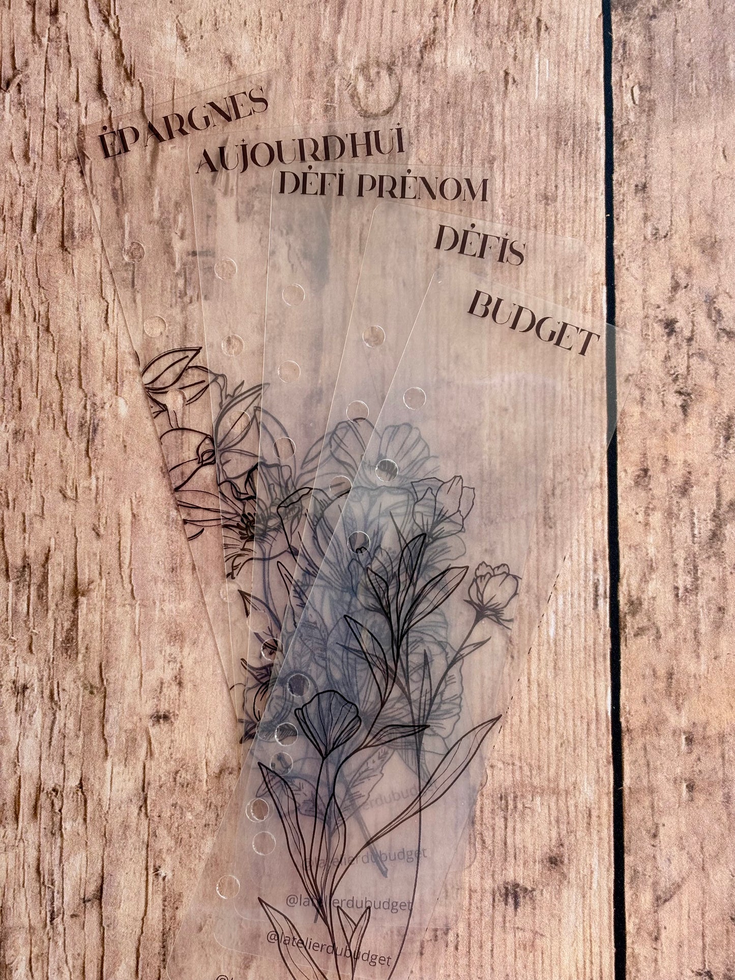 Pack de 5 intercalaires - format A6