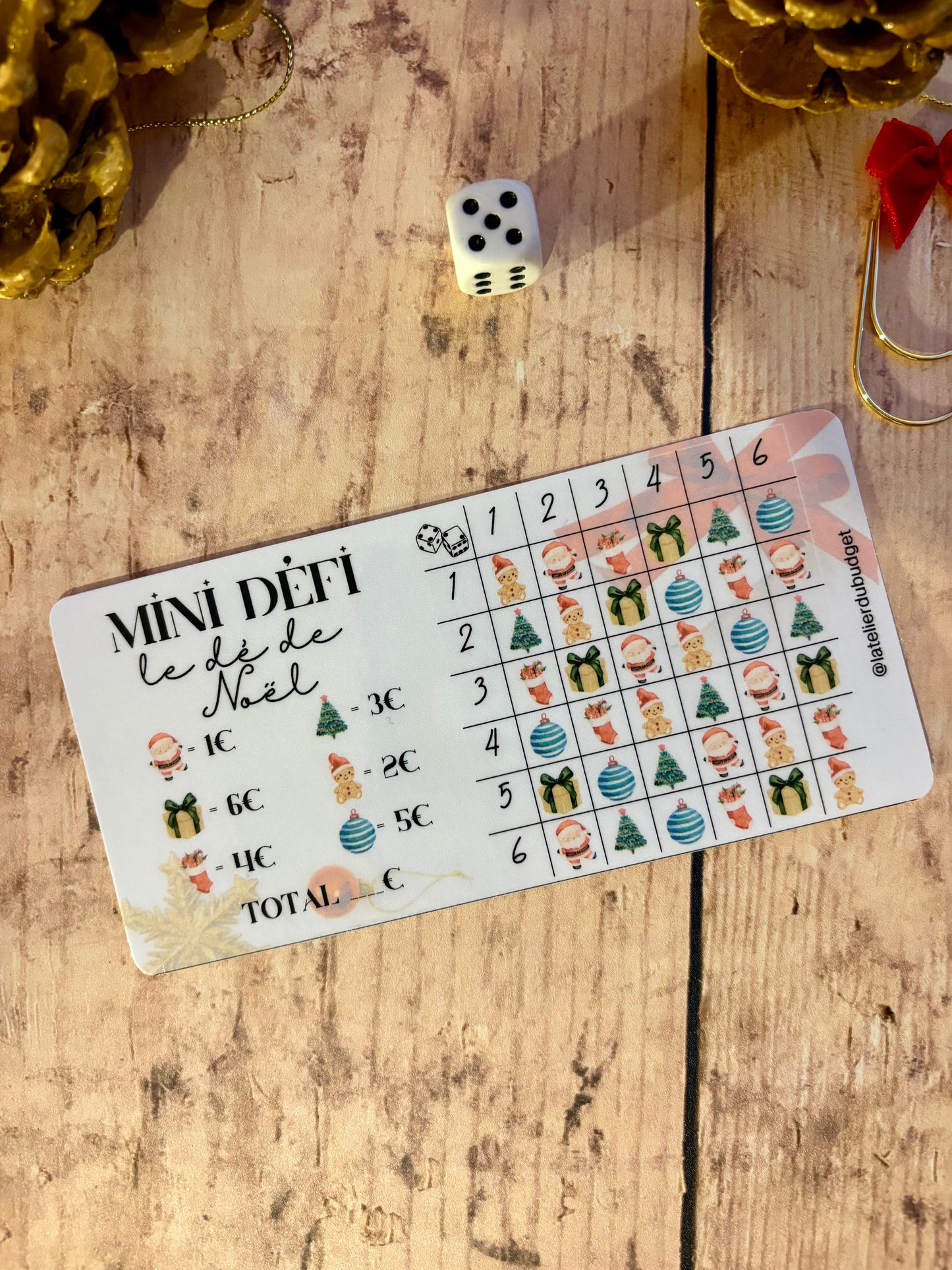 Mini défi "le dé de Noël"