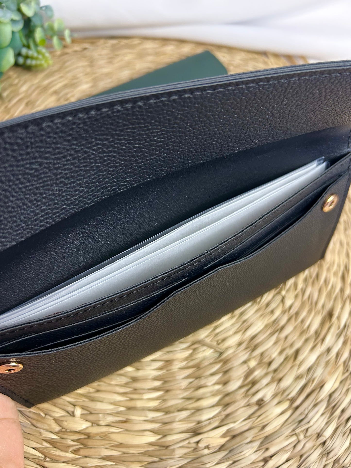 Porte feuille à pressions