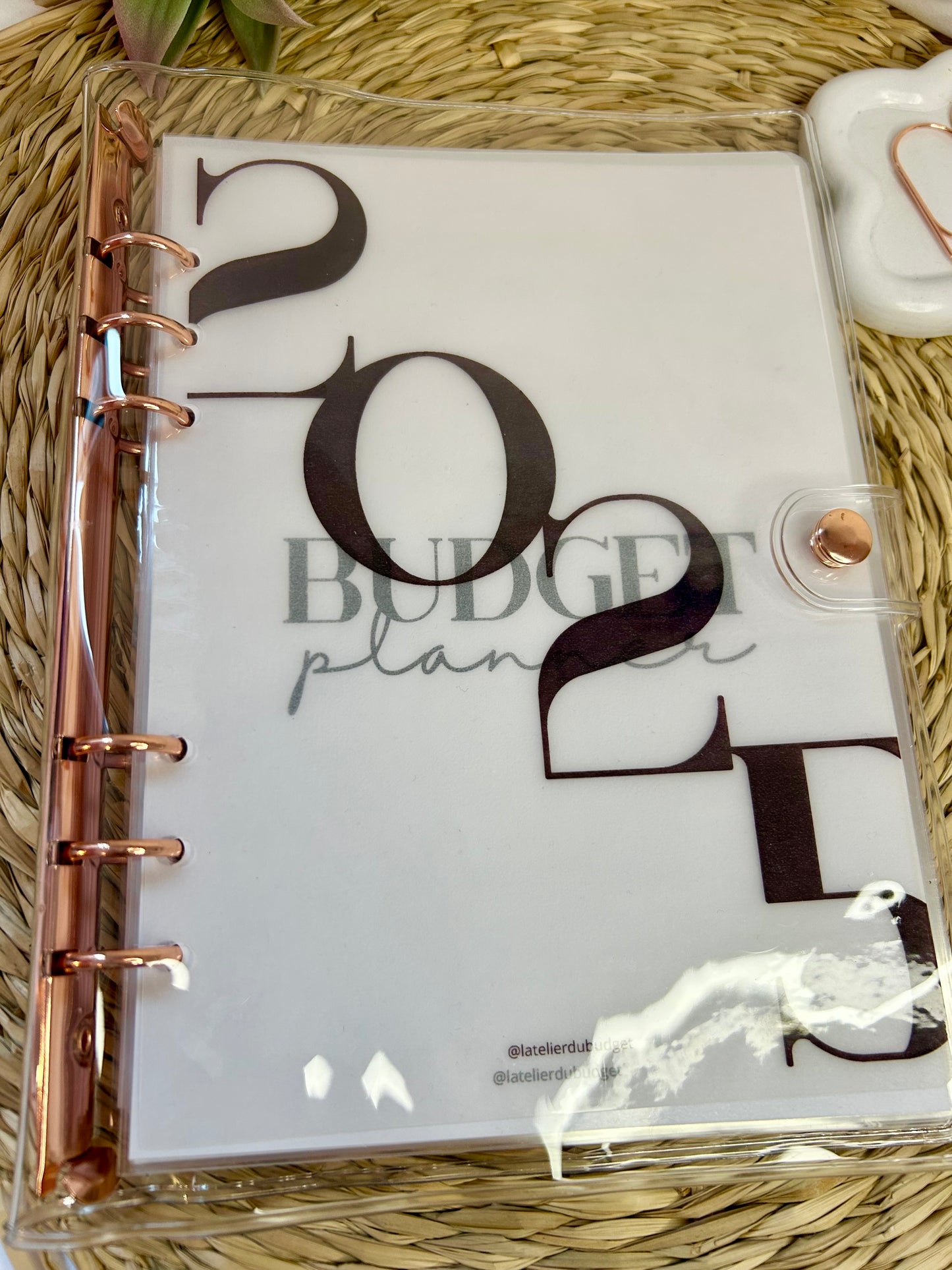 Classseur A5 - Rose gold transparent