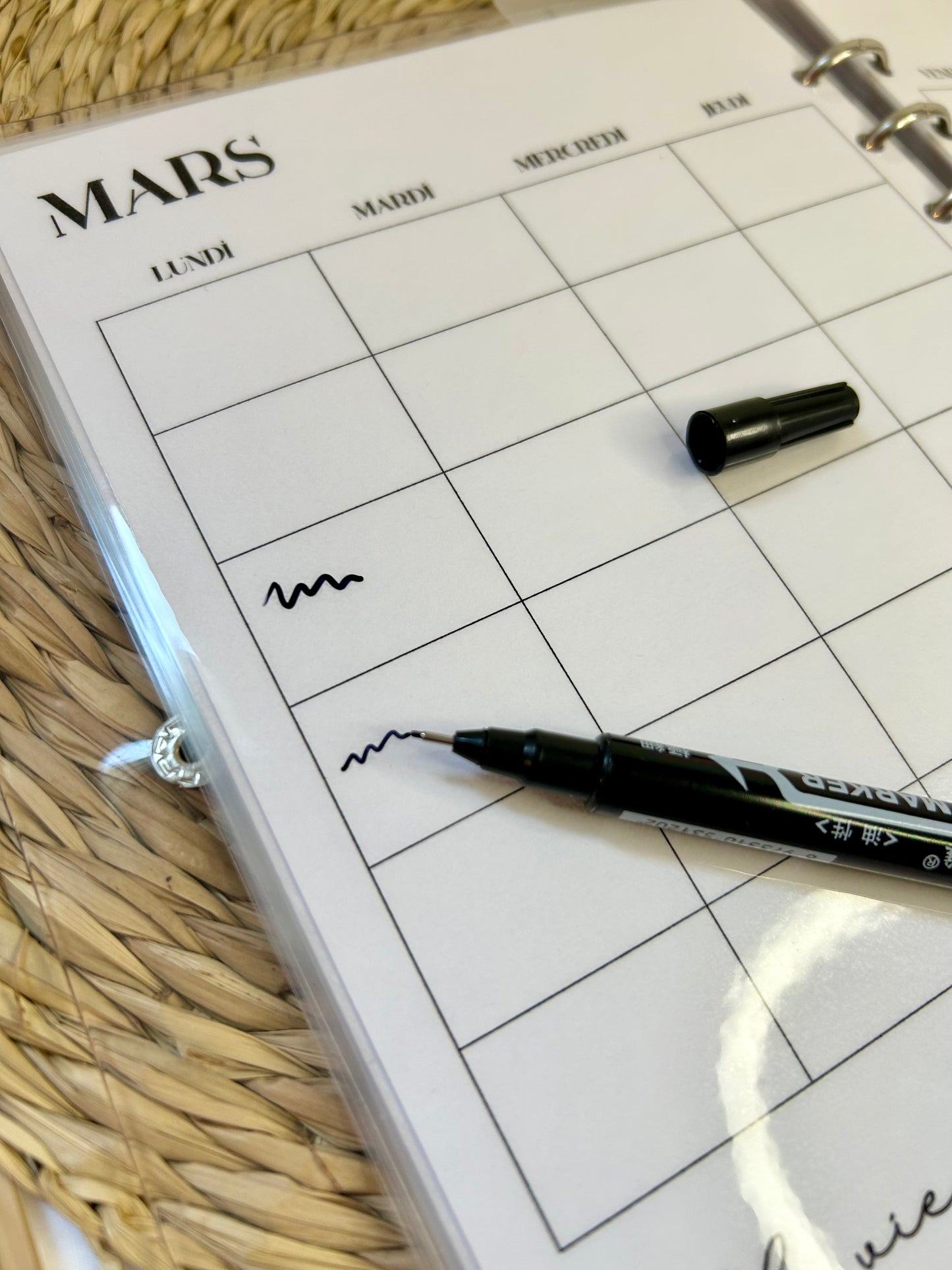 Marqueur permanent double pointe