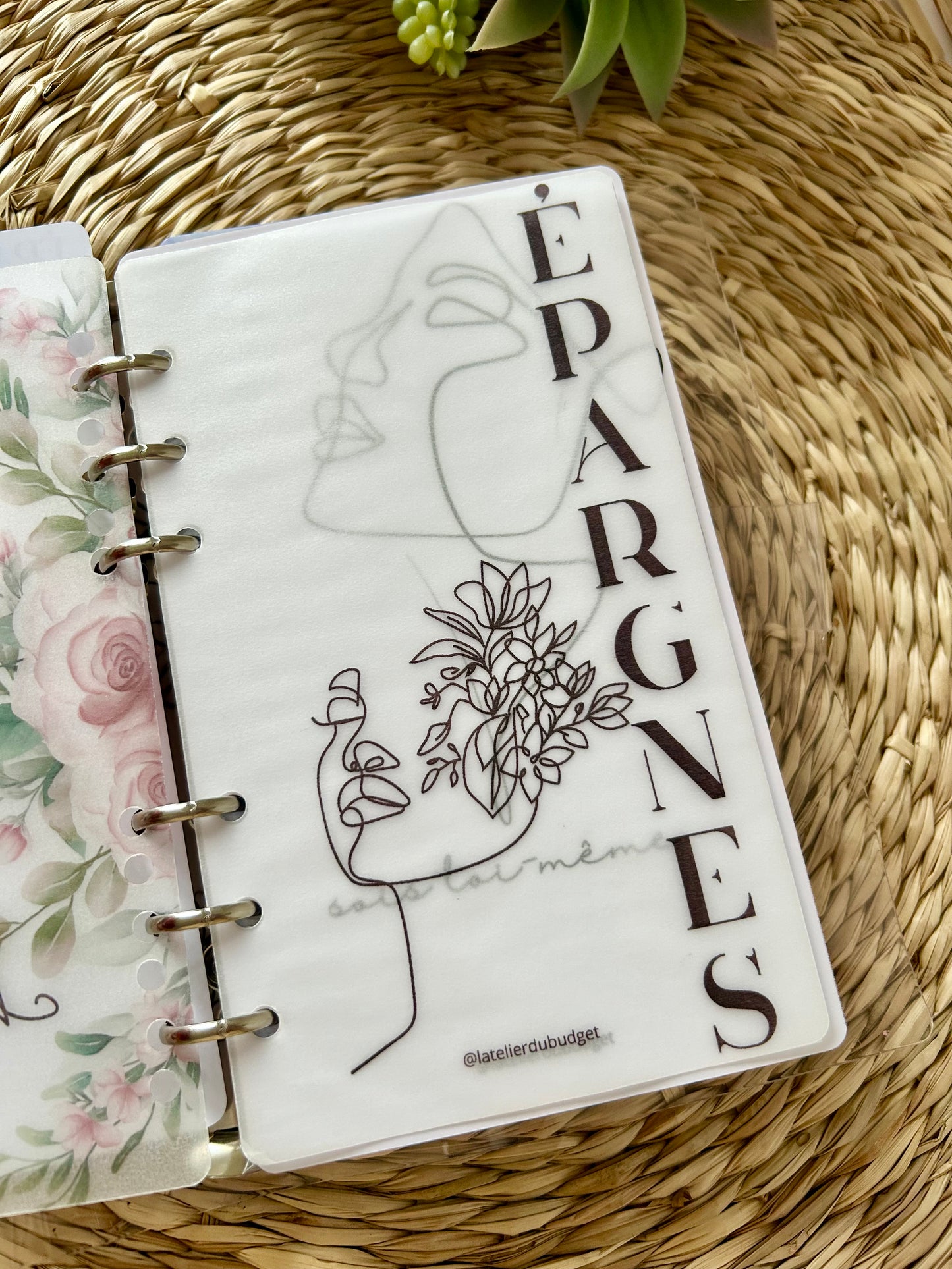 Page de garde "épargnes" semi-transparente