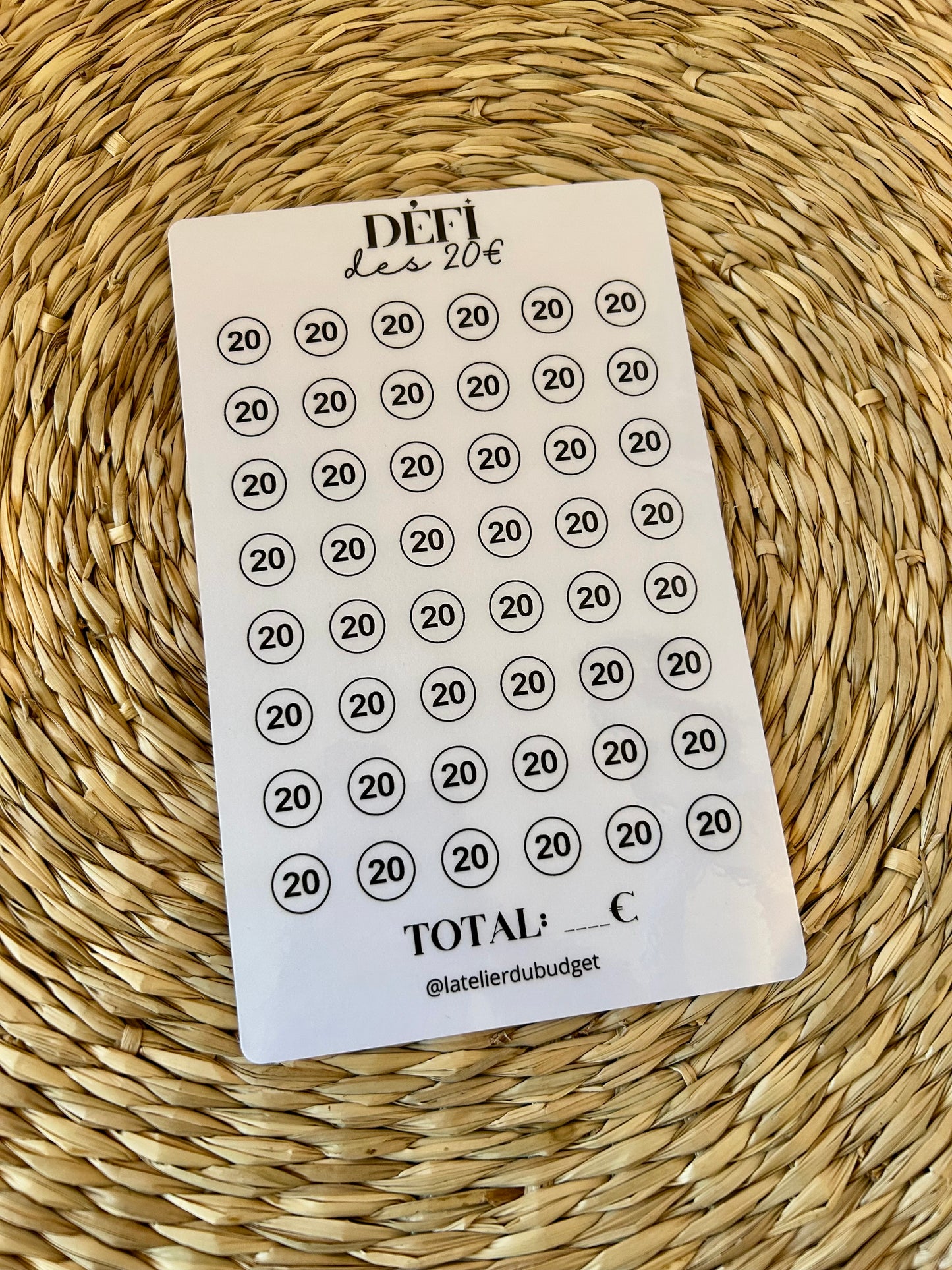 Défi 20€ - A5