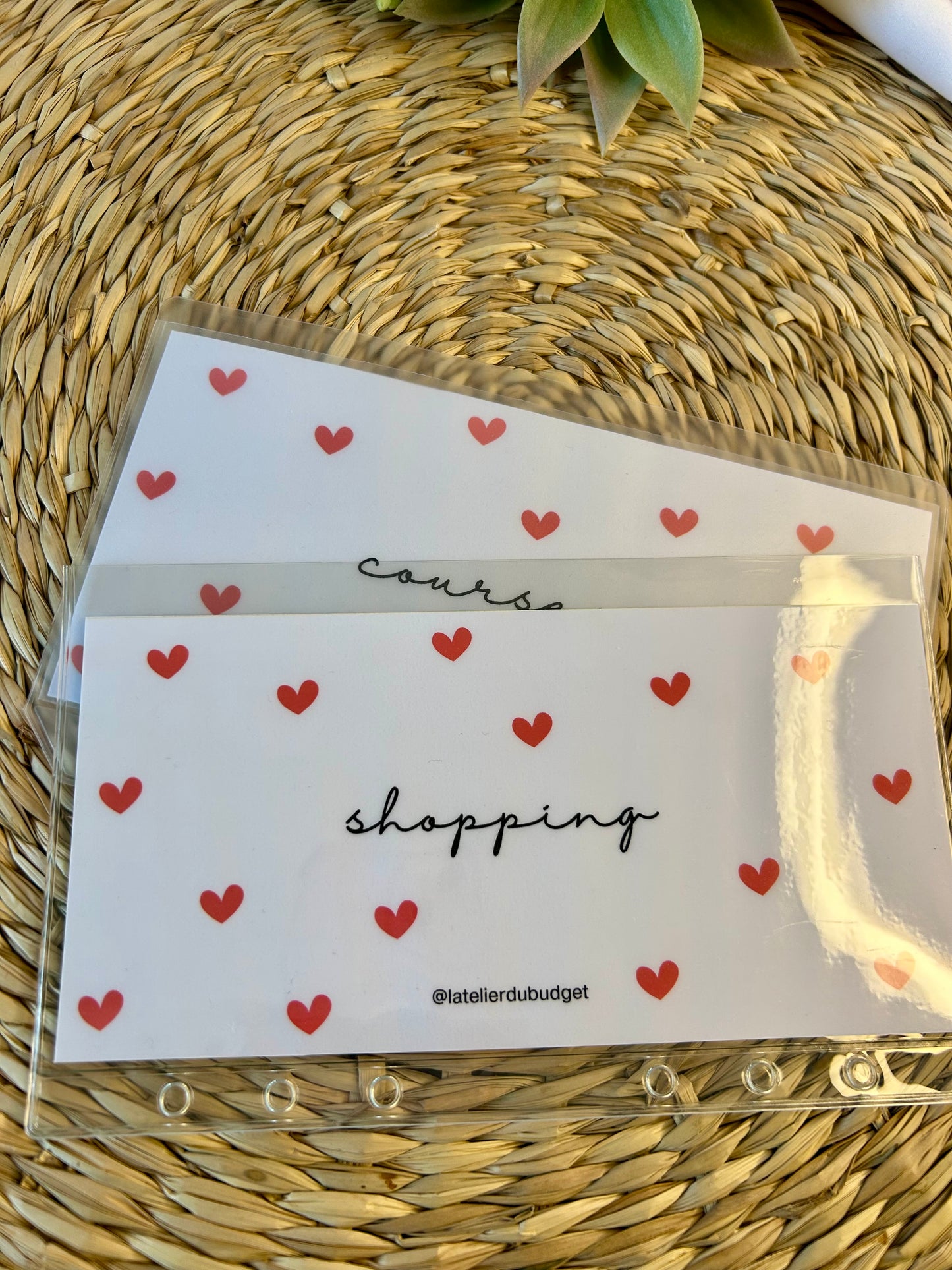 Insert pour enveloppes A6 à l'unité #coeur