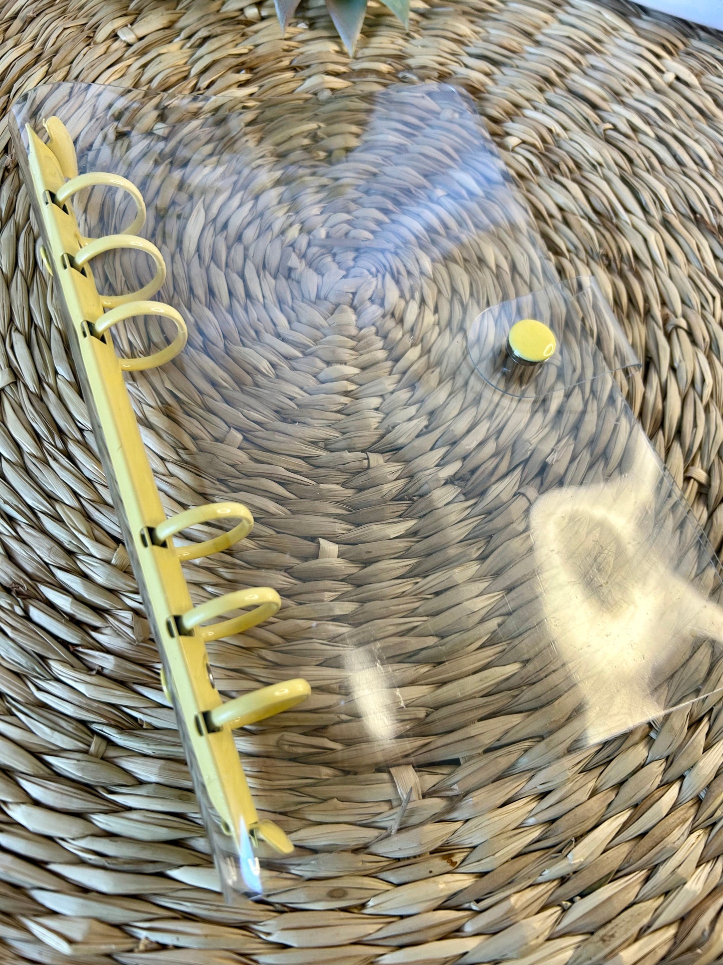 Classeur A6 - Jaune transparent