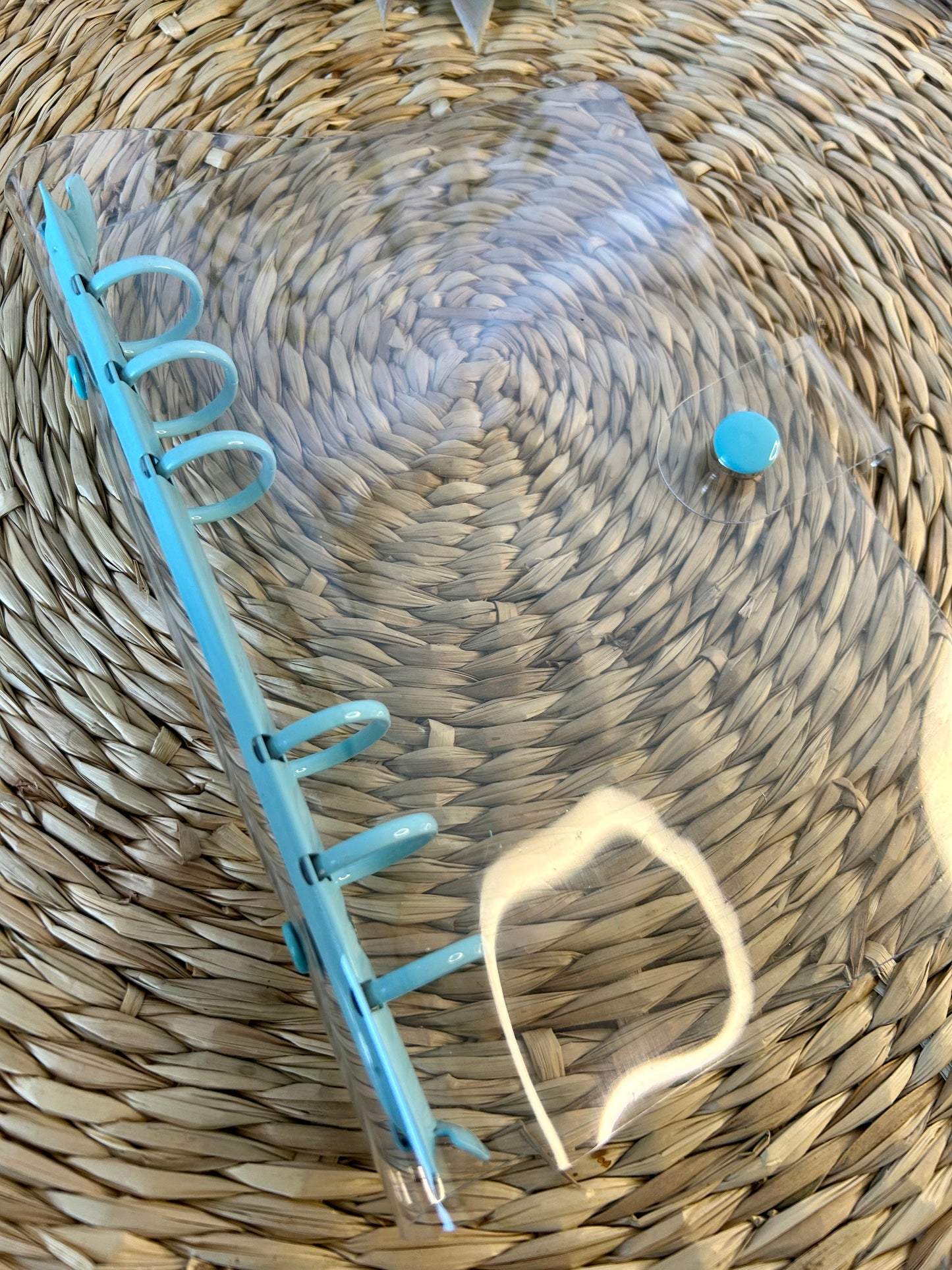 Classeur A6 - Bleu transparent