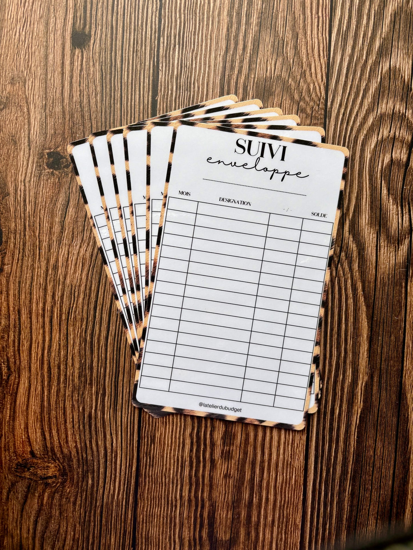 Pack de 6 trackers suivi léopard