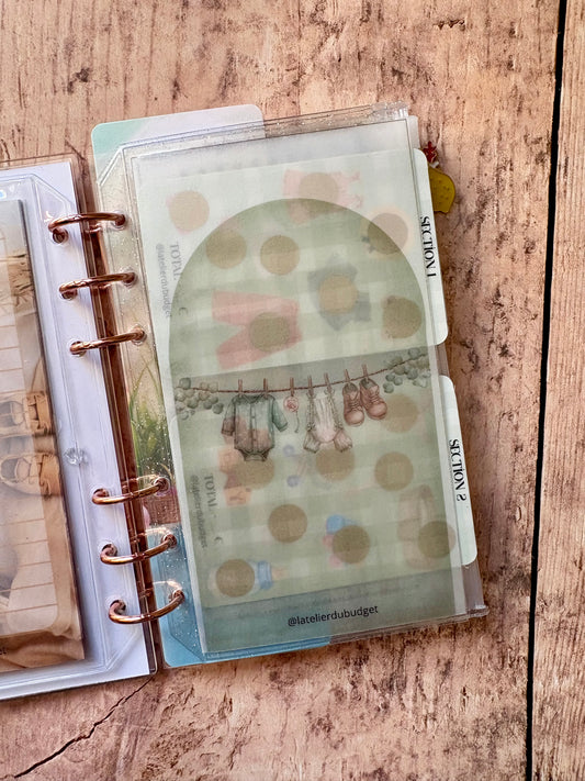 Enveloppe + cartes défi bébé