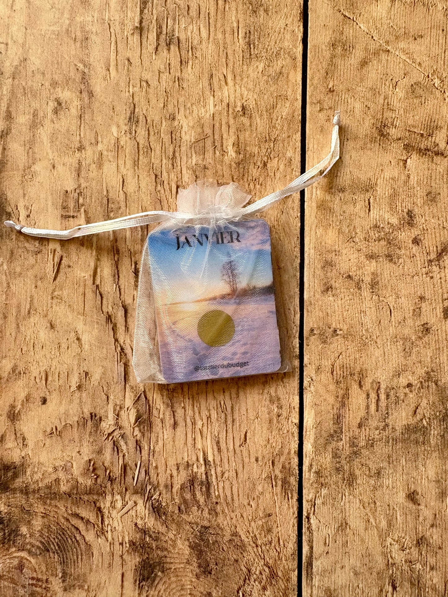 Petits cartes défi à gratter des mois