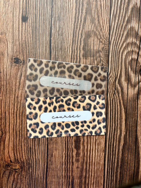 Insert pour enveloppes A6 à l'unité #léopard