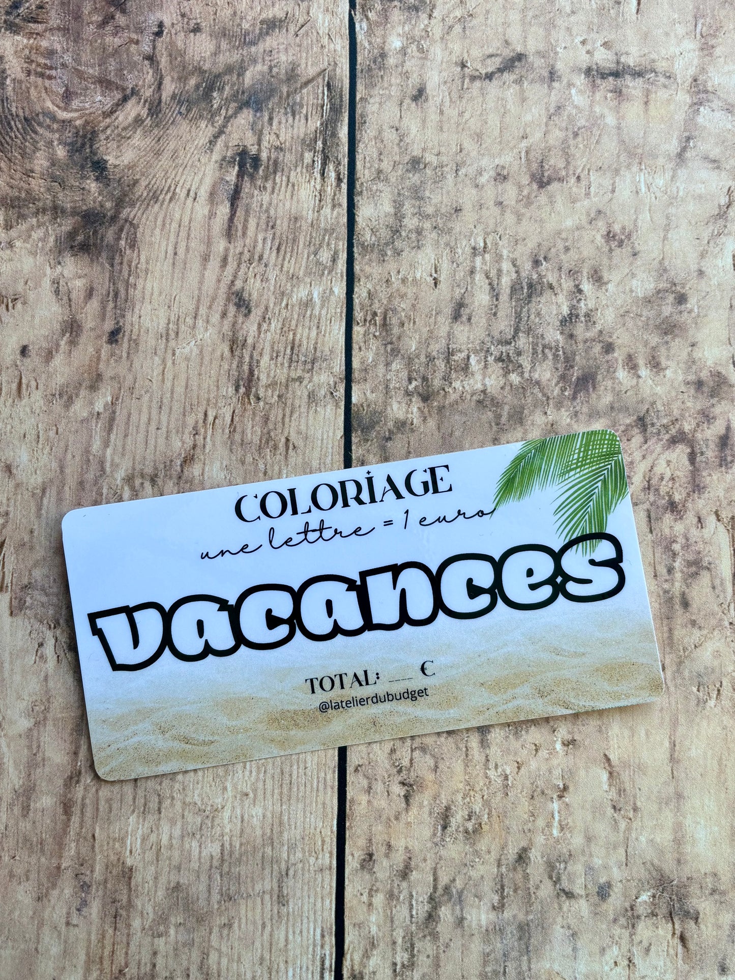 Défi Coloriage vacances