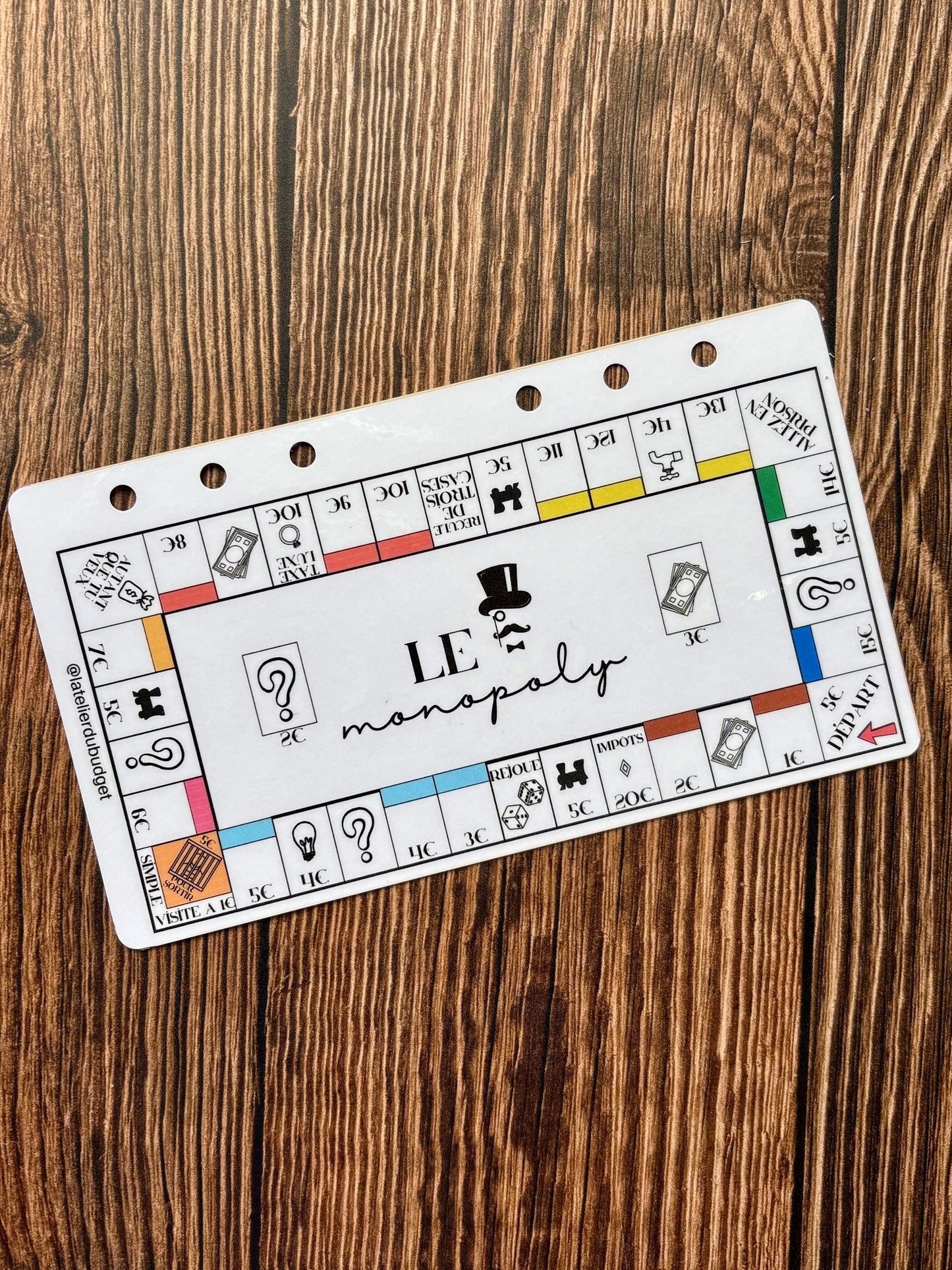 Le Monopoly perforé A6