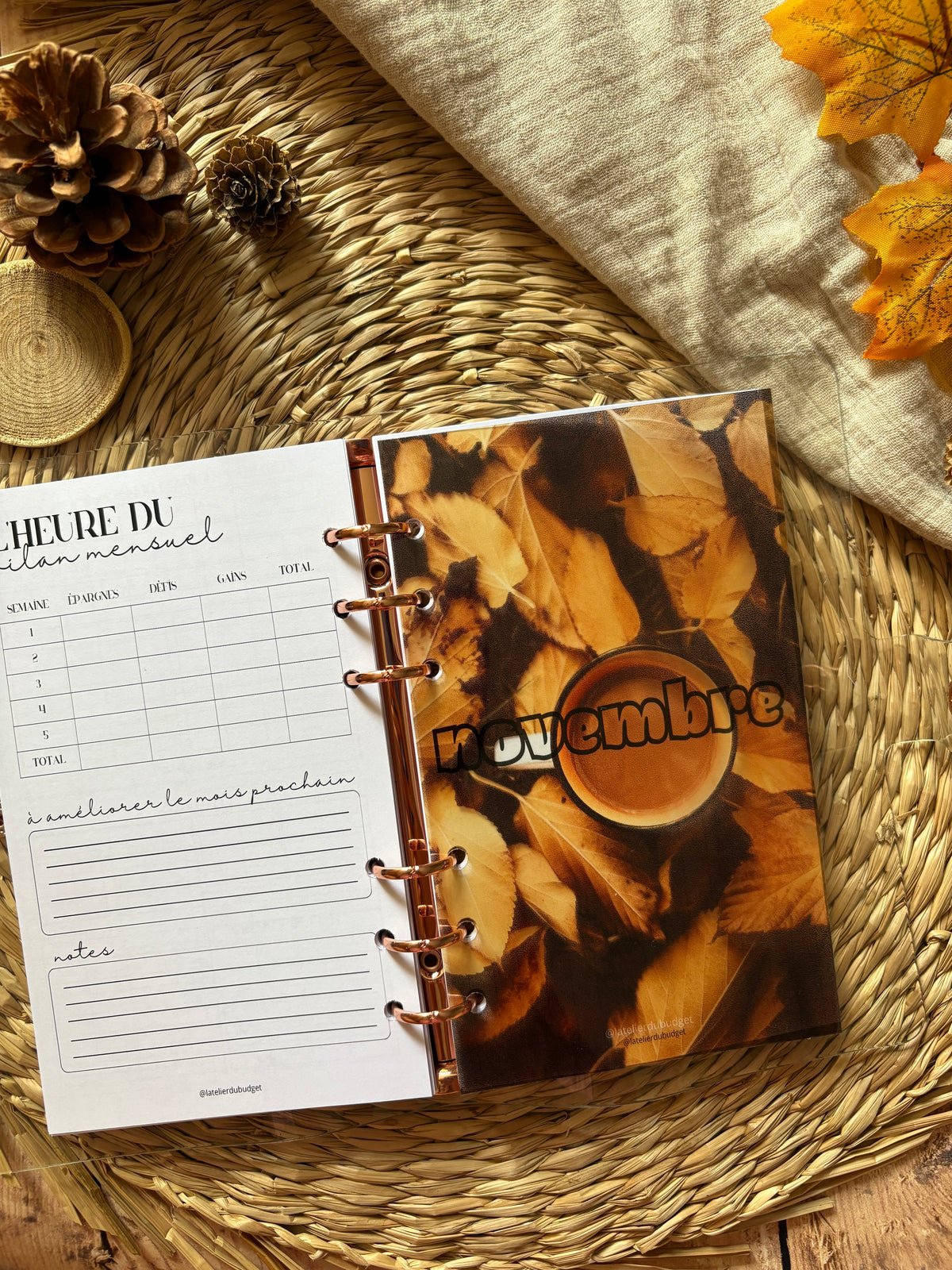 Page de garde - Tasse feuilles