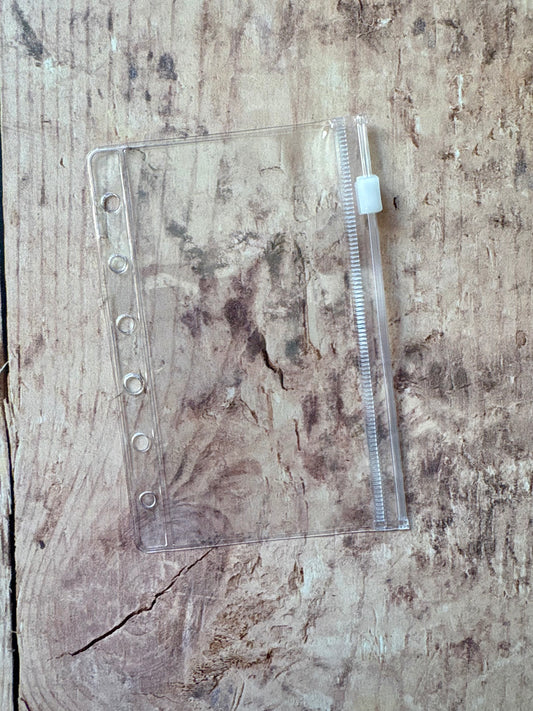 Enveloppe zippée transparente A7