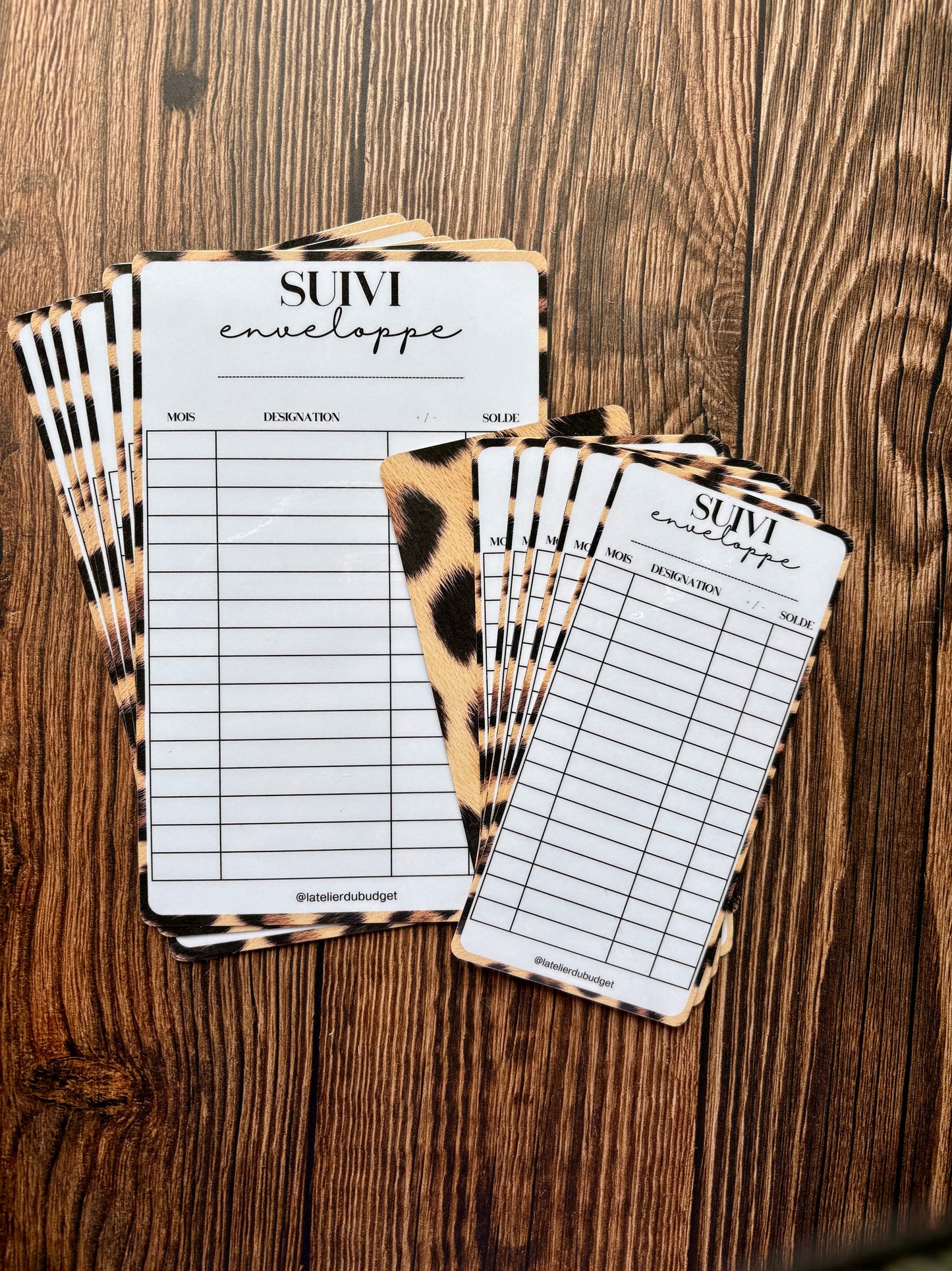 Pack de 6 trackers suivi léopard