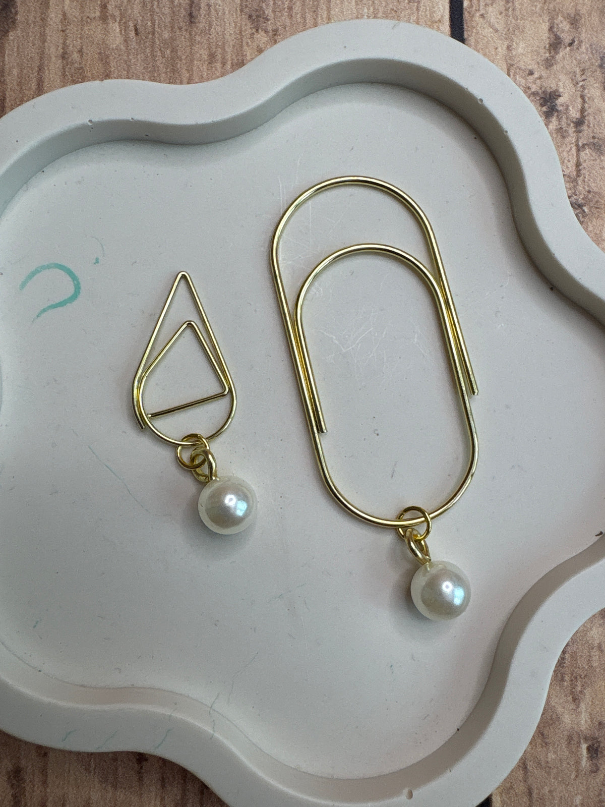 Trombone pampille perle 📎