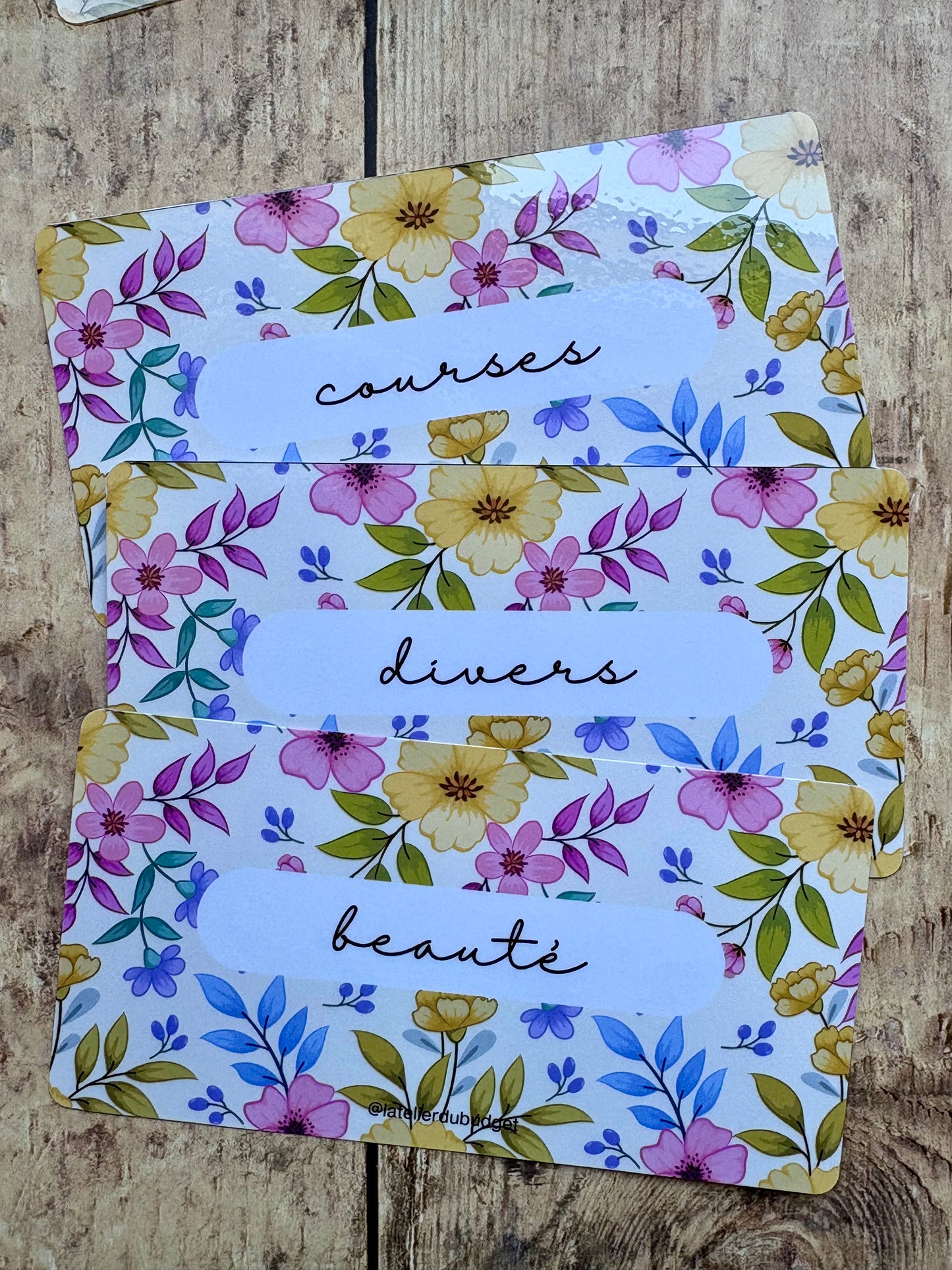 Insert pour enveloppes A6 à l'unité #Fleurs