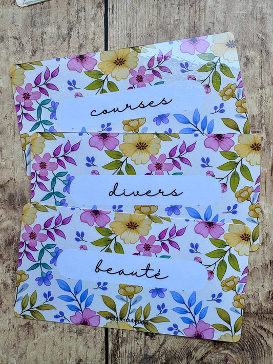 Insert pour enveloppes A6 à l'unité #Fleurs