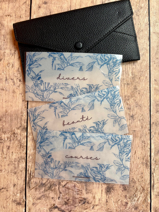 Lot 3 enveloppes porte feuille #Bridgerton