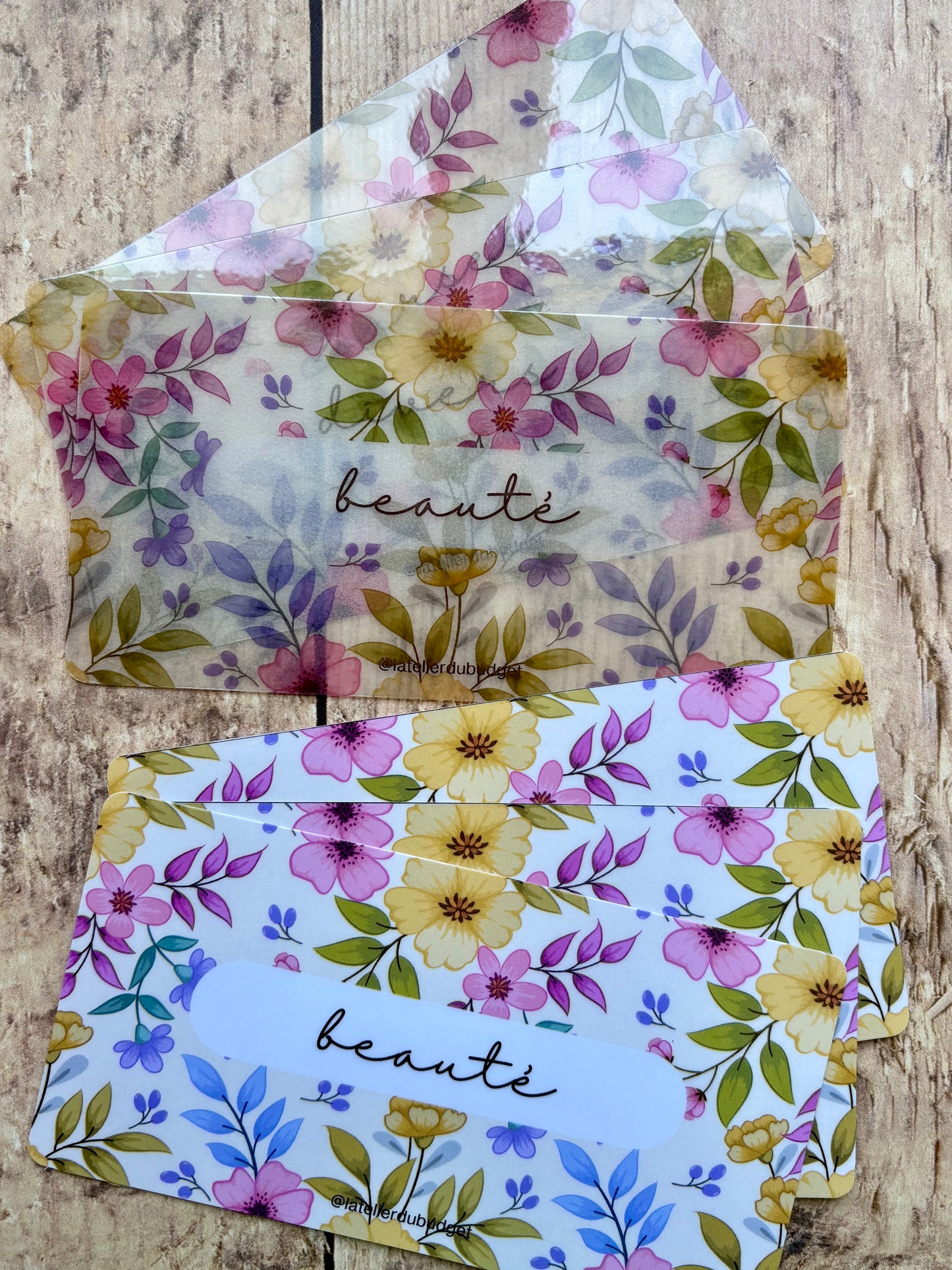 Insert pour enveloppes A6 à l'unité #Fleurs