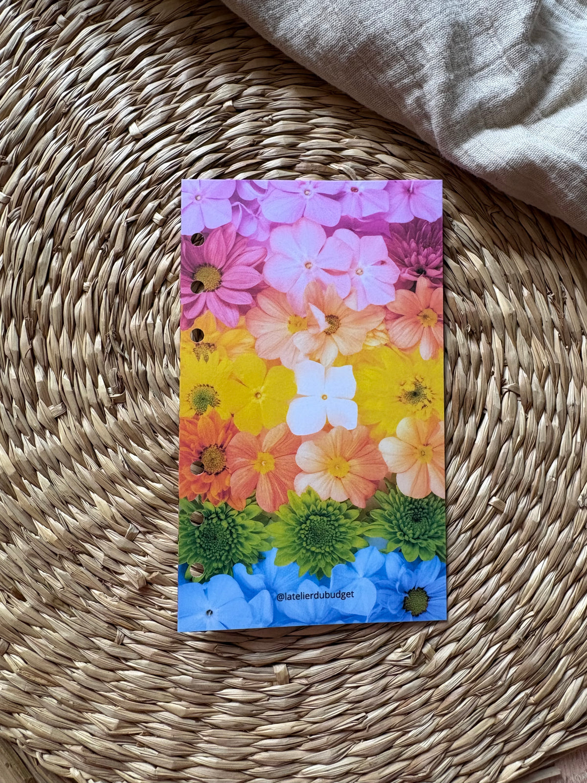 Page de garde - Fleurs multicolores